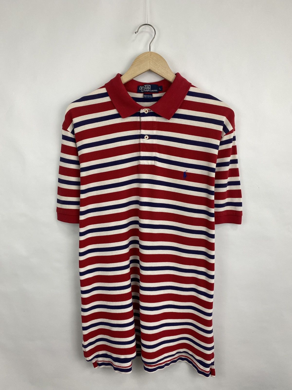 Polo Ralph Lauren 🇺🇸 Vintage 90s Polo Ralph Lauren Polo T-Shirt Rare Chief Keef Size US L / EU 52-54 / 3 - 3 Thumbnail