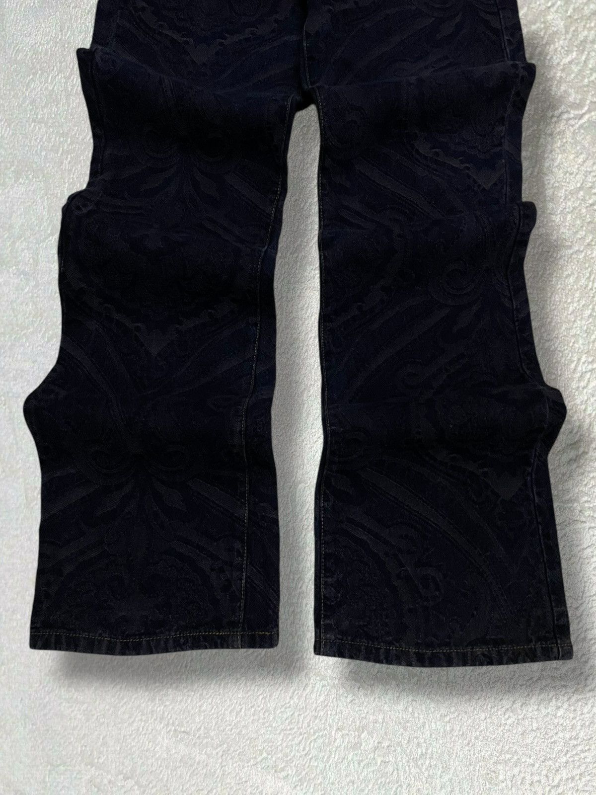 Designer × Japanese Brand × Vintage Vintage Designer DKNY Iconic Paisley Design Flared Denim Size US 30 / EU 46 - 3 Thumbnail