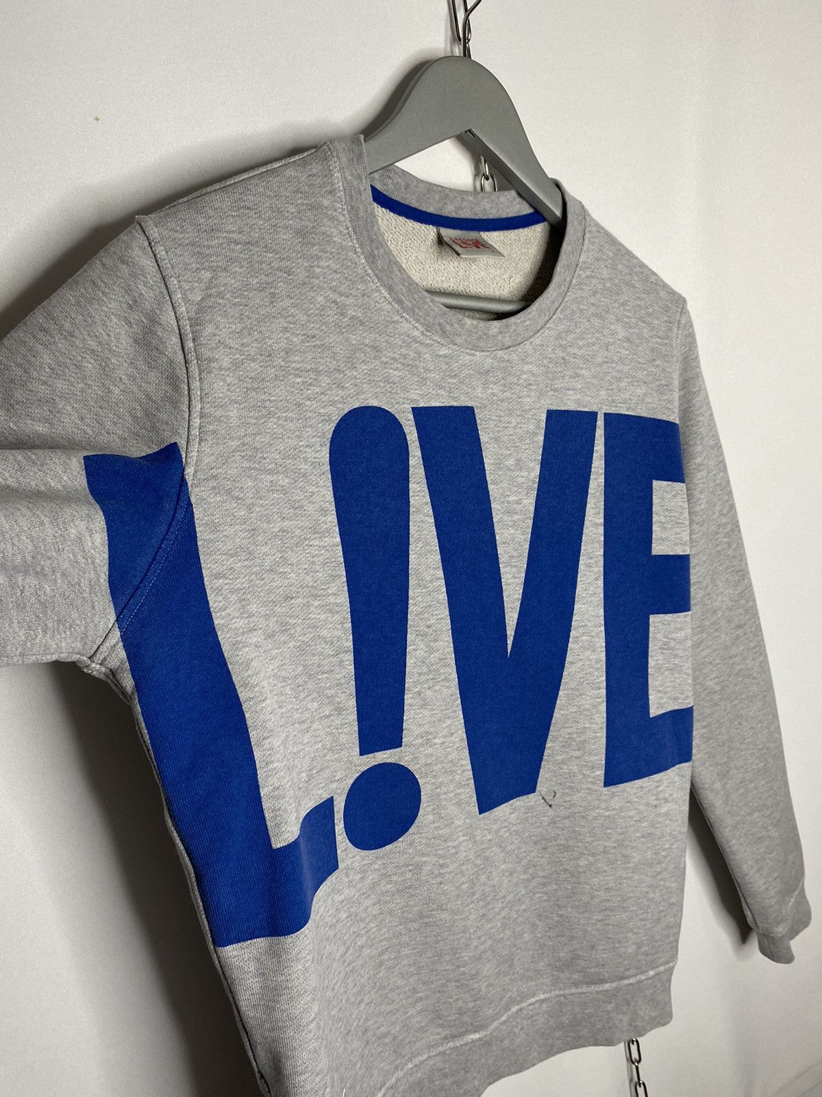 Lacoste 🐊Vintage Rare Lacoste Live Big Logo Sweatshirt Overprinted🐊 Size US S / EU 44-46 / 1 - 3 Thumbnail