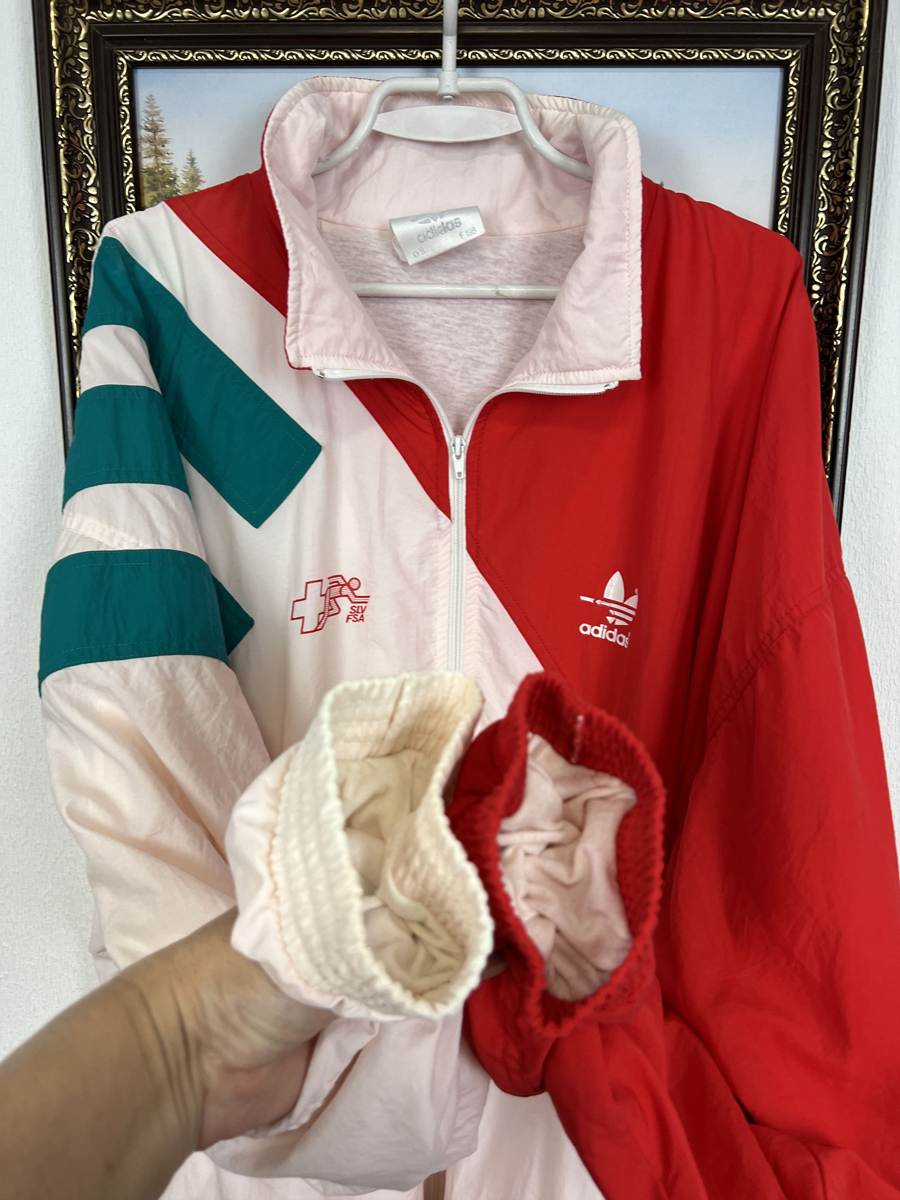 Adidas Vintage Adidas Switzerland Football Jacket Soccer Size US XL / EU 56 / 4 - 6 Thumbnail