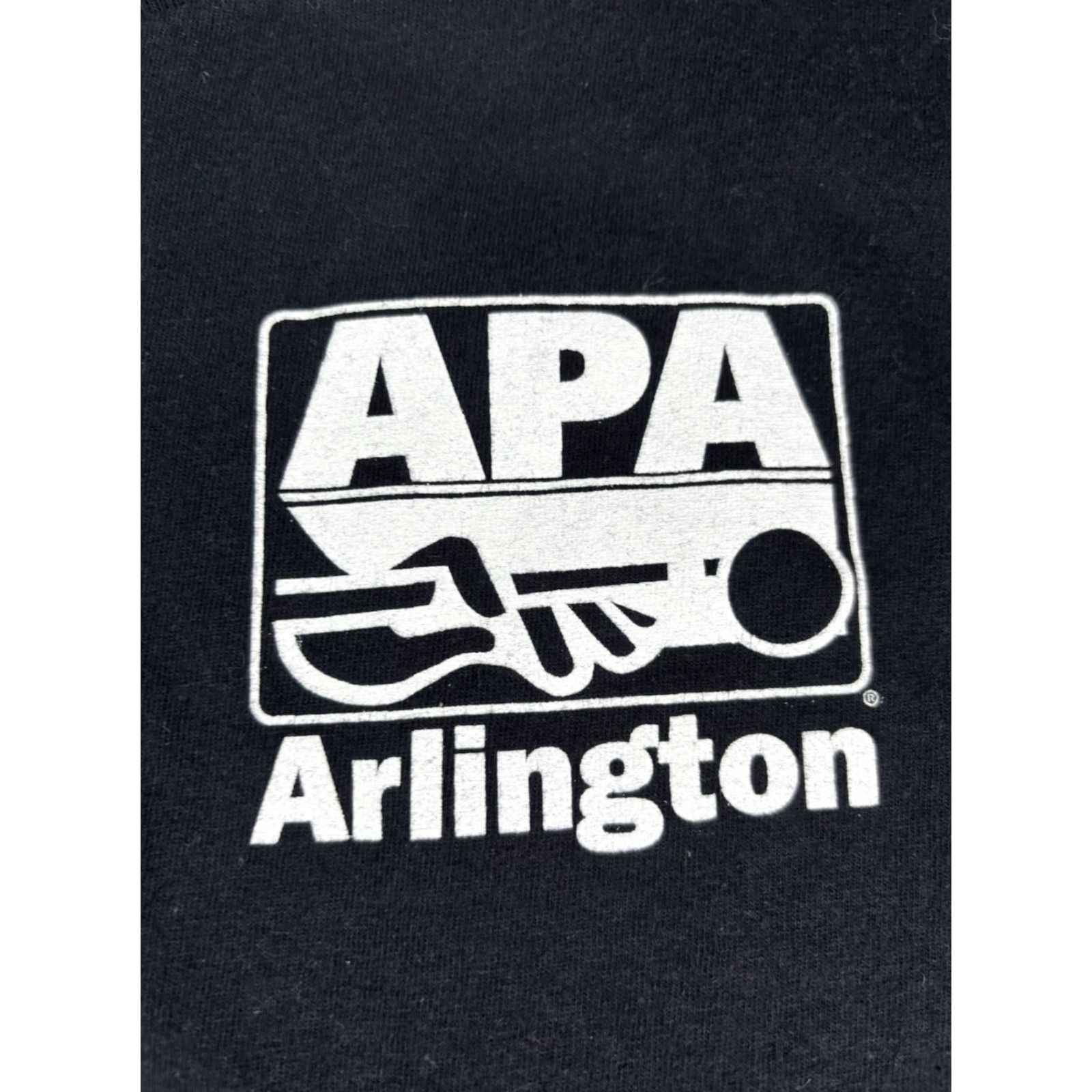 Gildan Gildan Men's T-Shirt Regular L Black "APA 2023 World Qualifiers Las Vegas Pool" T-Shirt Shirt Mens Black Cotton Short Sleeve Crew Neck USA 2020s Size US L / EU 52-54 / 3 - 7 Thumbnail