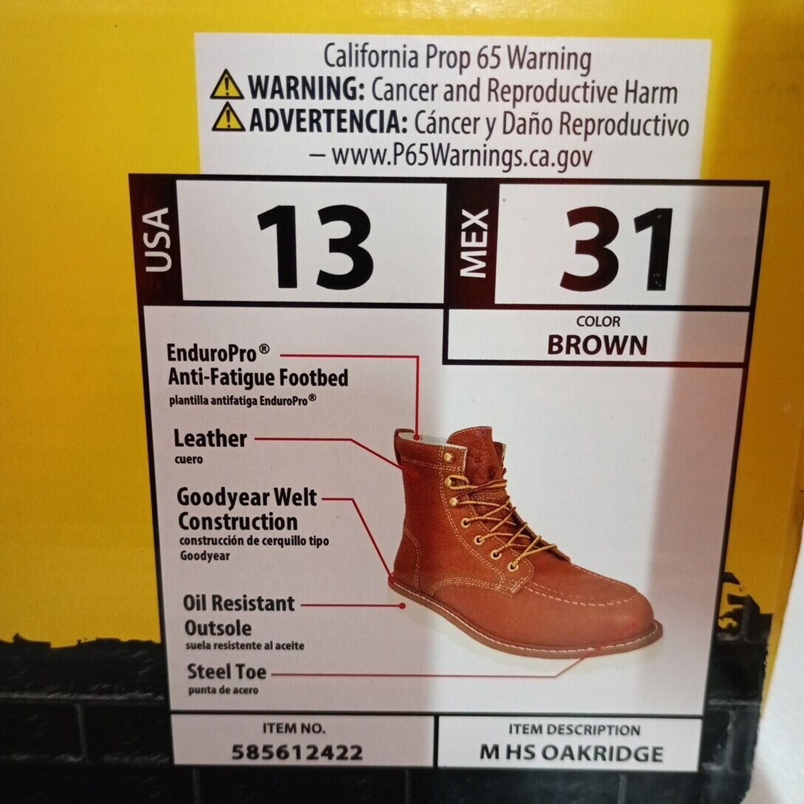 Other Herman Survivors Men's Size 13 6" Shaft Steel Toe Work Boots Size US 13 / EU 46 - 9 Thumbnail