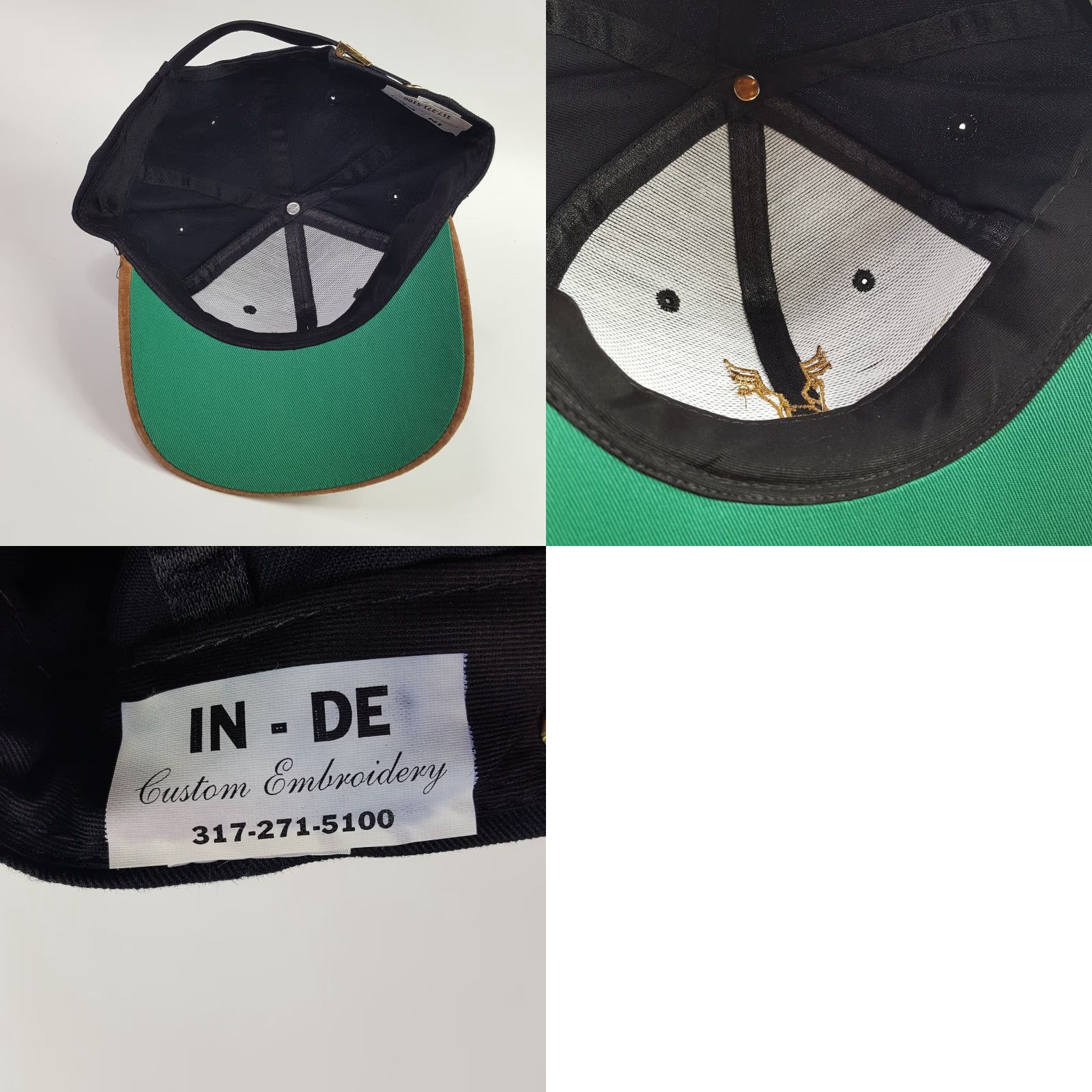 Vintage VINTAGE In De Bull Farm Medicine Suede Brim Trucker Hat Cap Farming Cow Shirt Adjustable Black Twill Hat Mens 80s 90s Retro Embroidered Proceedings Size ONE SIZE - 8 Thumbnail