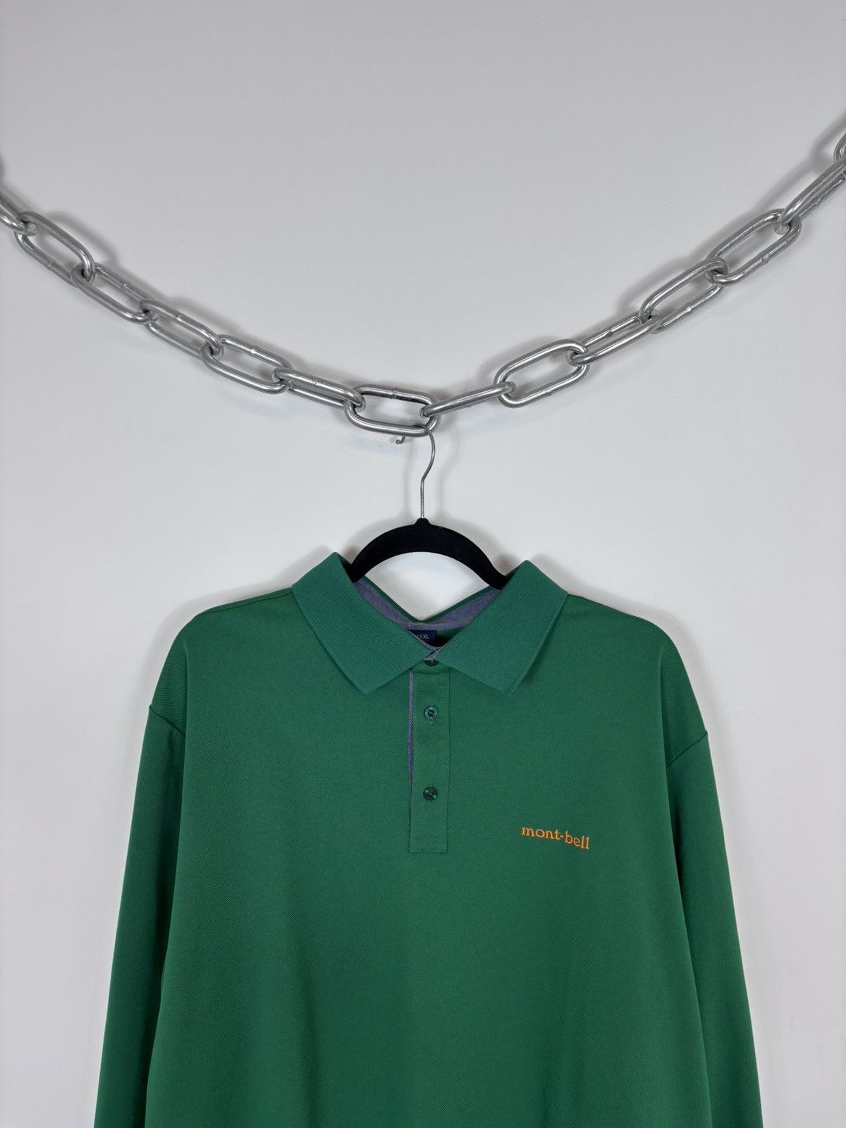 Montbell Montbell Hyundai Men’s Dark Green Long Sleeve Polo Shirt Size US XXL / EU 58 / 5 - 2 Thumbnail