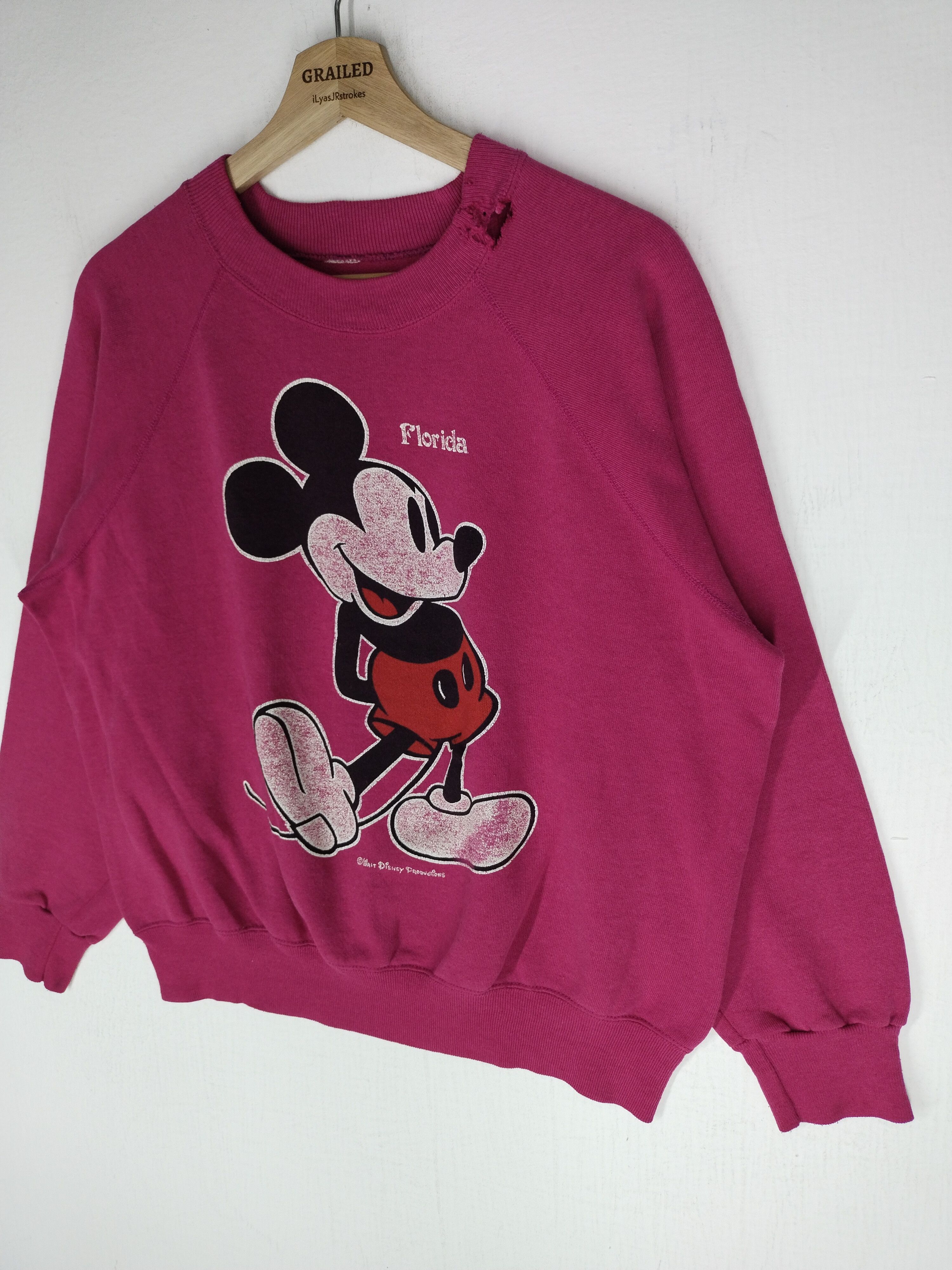 Mickey Mouse Vtg Mickey Mouse Florida Sweatshirt Size US L / EU 52-54 / 3 - 5 Thumbnail