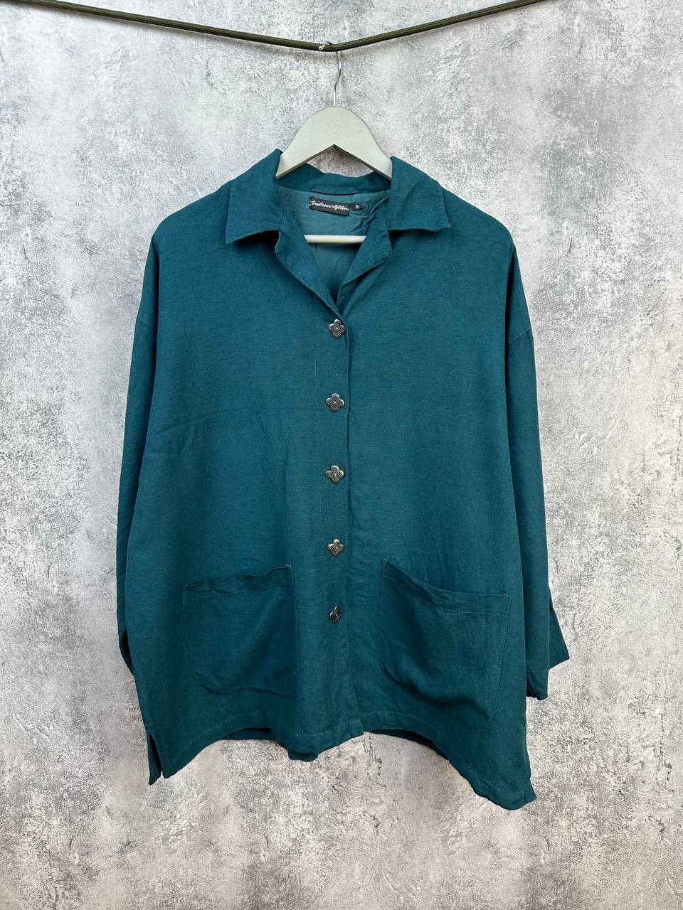 Gudrun Sjoden Gudrun Sjoden Teal Button Front Oversized Shirt Size S / US 4 / IT 40 - 1 Thumbnail