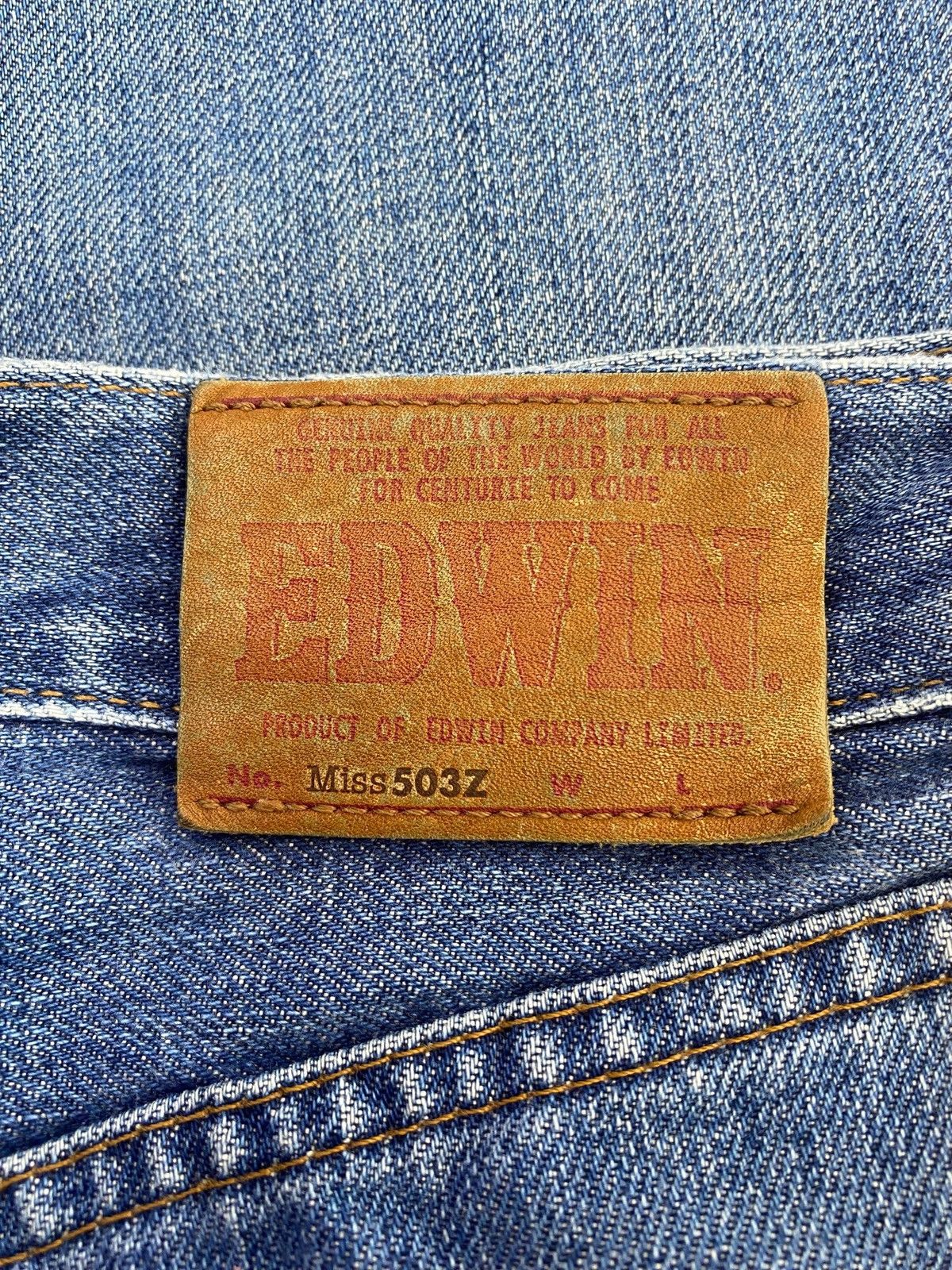 Edwin Vintage Edwin Blue Wash Style Loose Jeans Size US 30 / EU 46 - 10 Thumbnail