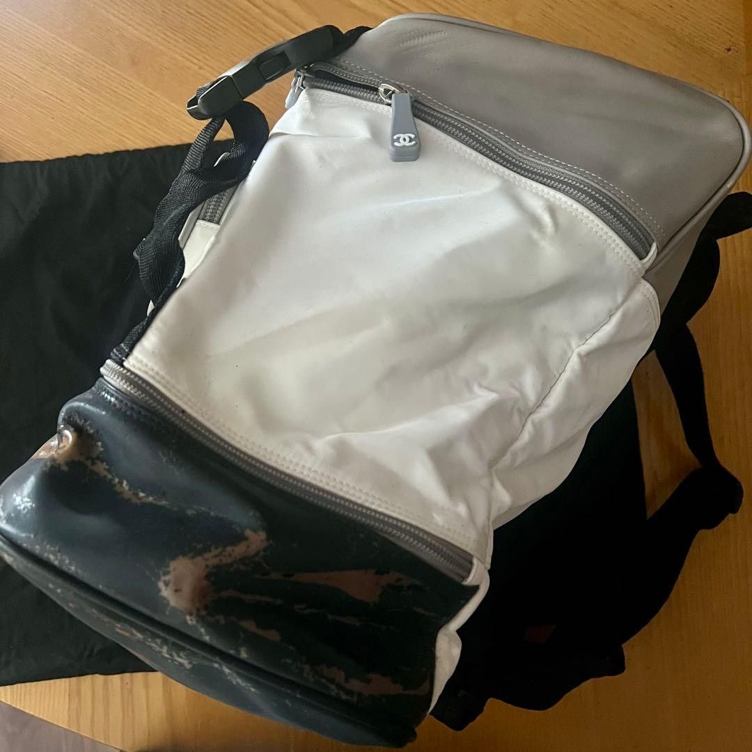 Chanel CHANEL Sports/Nylon Backpack / Daypack White Size ONE SIZE - 5 Thumbnail