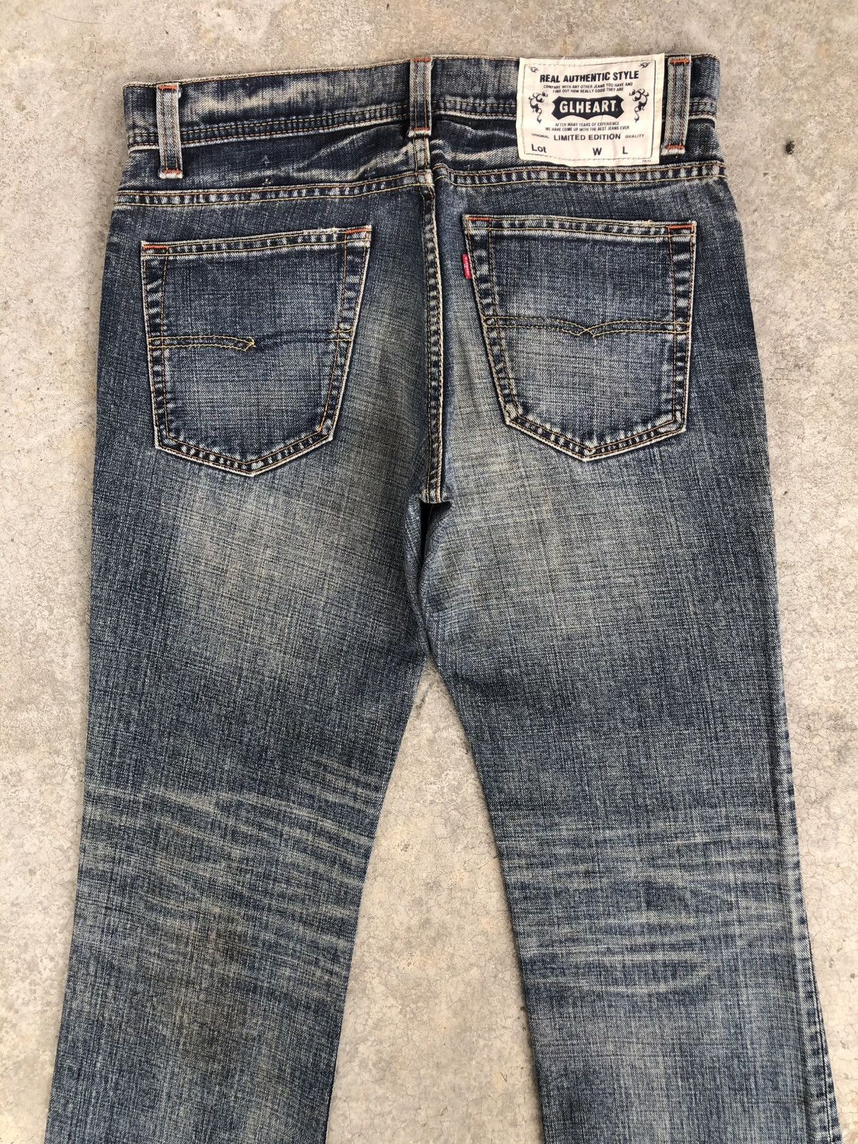 Who Decides War GL Heart Flared Jeans Distressed Jeans Size US 32 / EU 48 - 8 Thumbnail