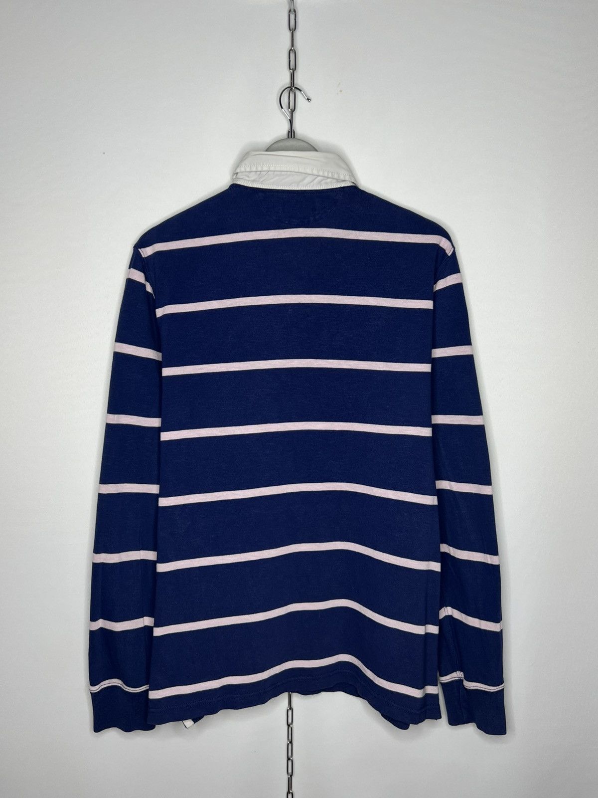 Polo Ralph Lauren Vintage Polo Ralph Lauren Striped Polo Shirt Long Sleeve Size US L / EU 52-54 / 3 - 8 Thumbnail