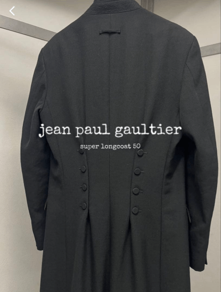 Jean Paul Gaultier Super Longcoat 50 in Black, Men's
