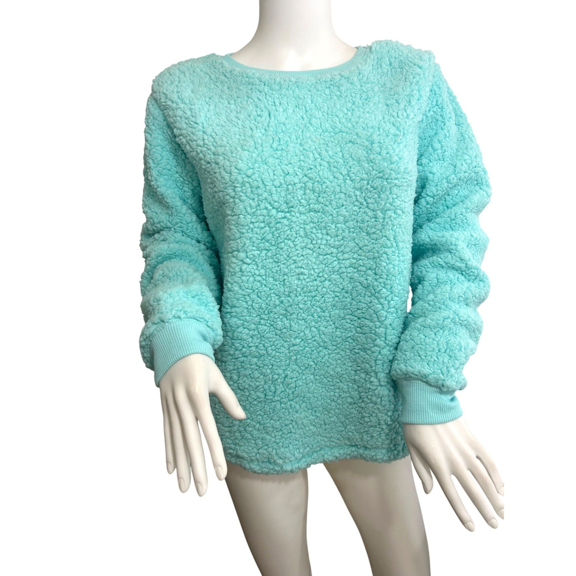 Other So Intimates Women’s Sweatshirt Blue Green M Sherpa Soft Coz Size M / US 6-8 / IT 42-44 - 1 Thumbnail