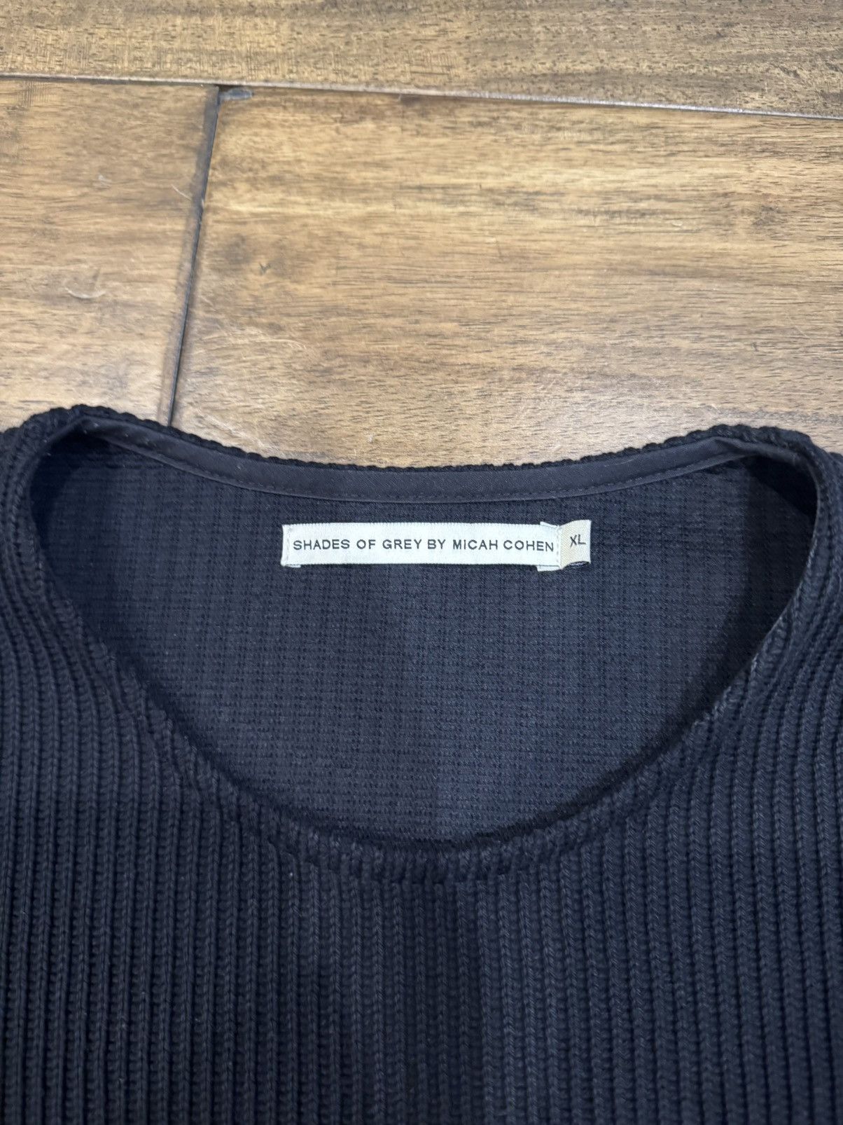 Shades Of Grey DROP SHOULDER SWEATER - BLACK PURL KNIT Shades of Grey Size US XL / EU 56 / 4 - 2 Thumbnail