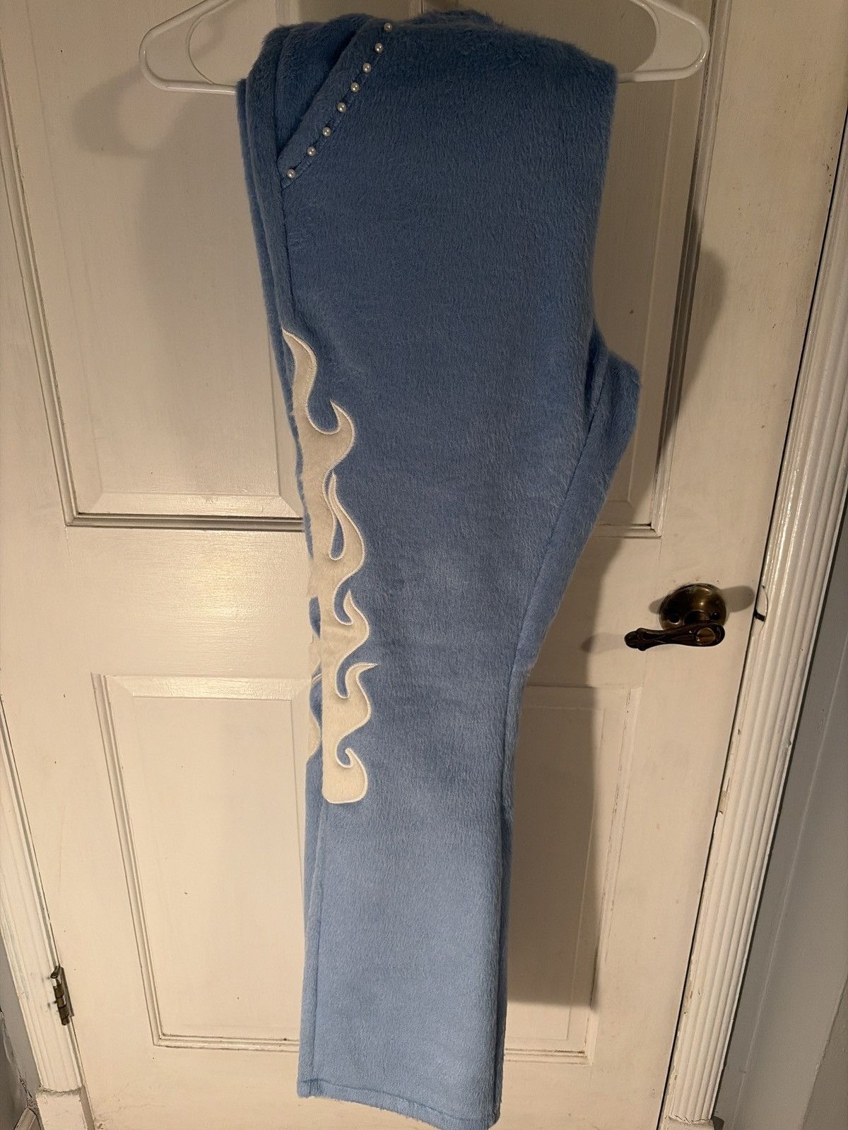 Other Copper Rivet Light Blue Pony Hair JOGGERS Size US 32 / EU 48 - 1 Thumbnail