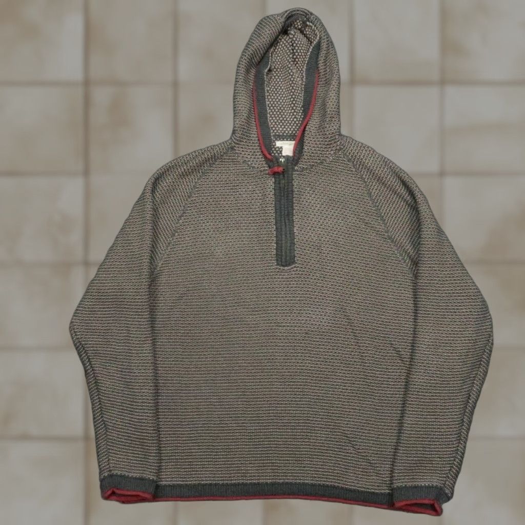 Carbon2Cobalt Carbon 2 Cobalt Sweater Mens XL Gray Bark Oslo 1/4 Zip Hooded Knit Size US XL / EU 56 / 4 - 1 Thumbnail
