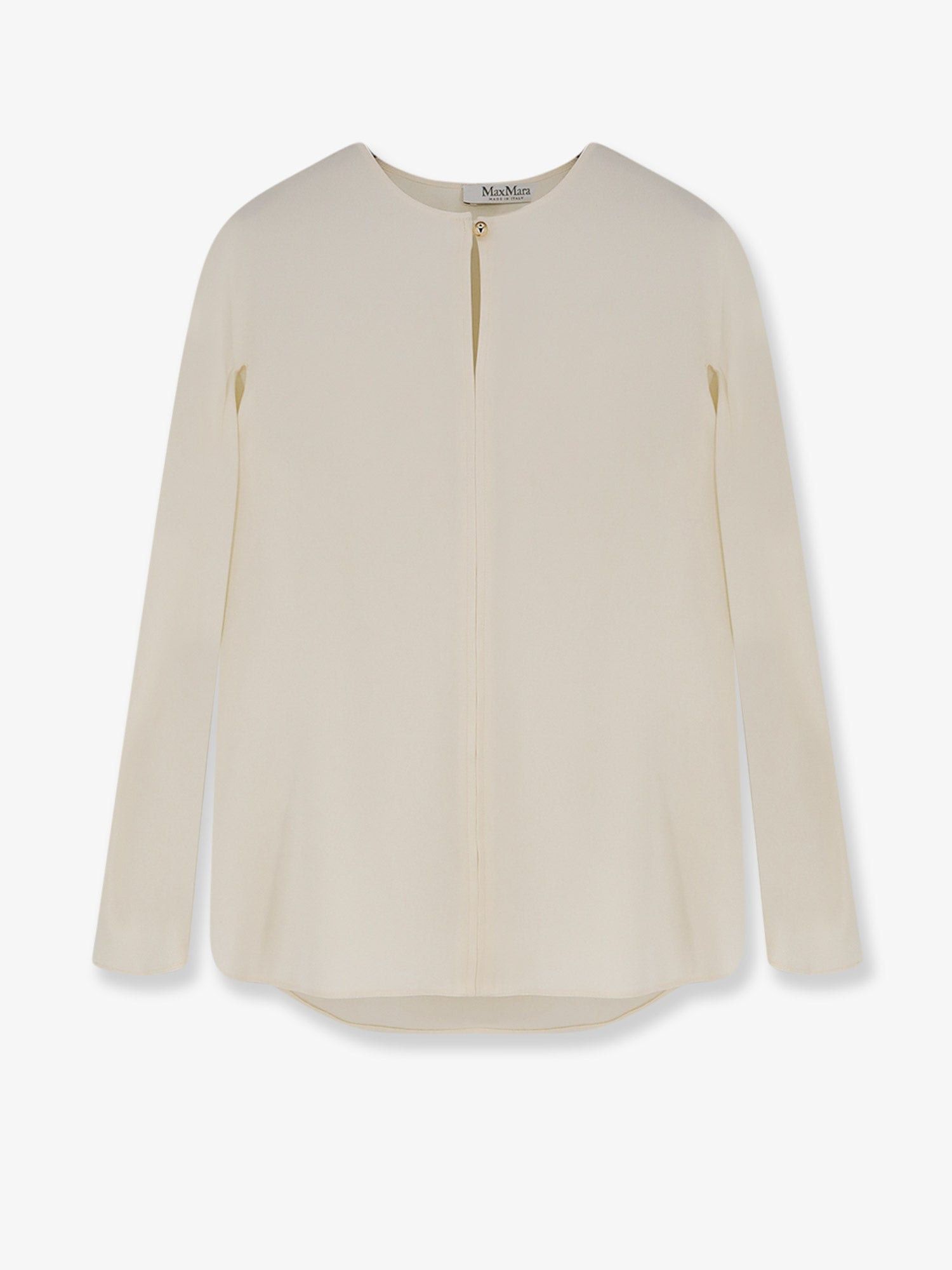 Max Mara Mxpmitico Stretch Silk Shirt Size M / US 6-8 / IT 42-44 - 1 Thumbnail