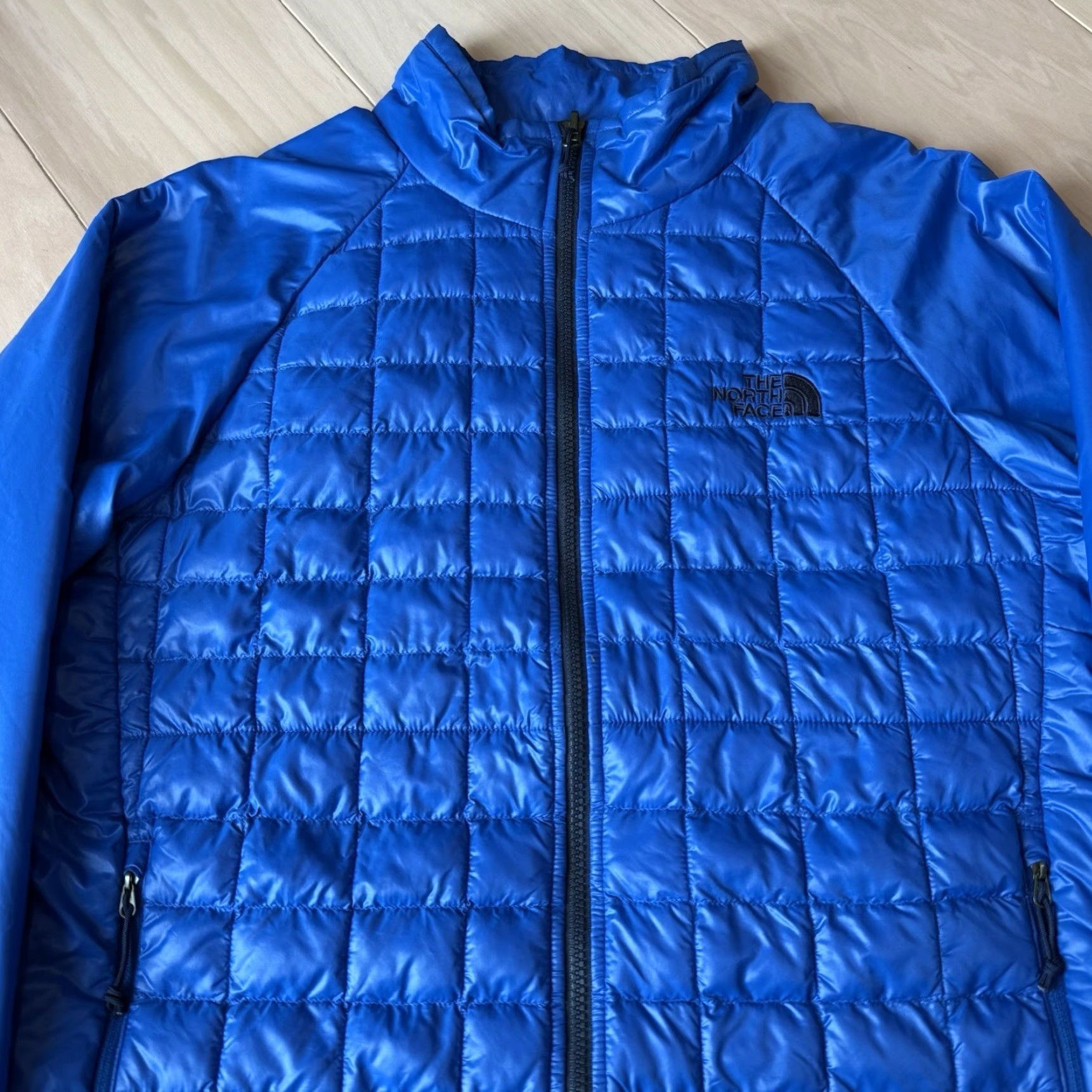 The North Face The North Face Thermoball Jacket Medium Blue Full Zip Puffer Outerwear Mens M Insulated Stand-Up Collar Lined Polyester Durable Quilt Zip Size US M / EU 48-50 / 2 - 3 Thumbnail
