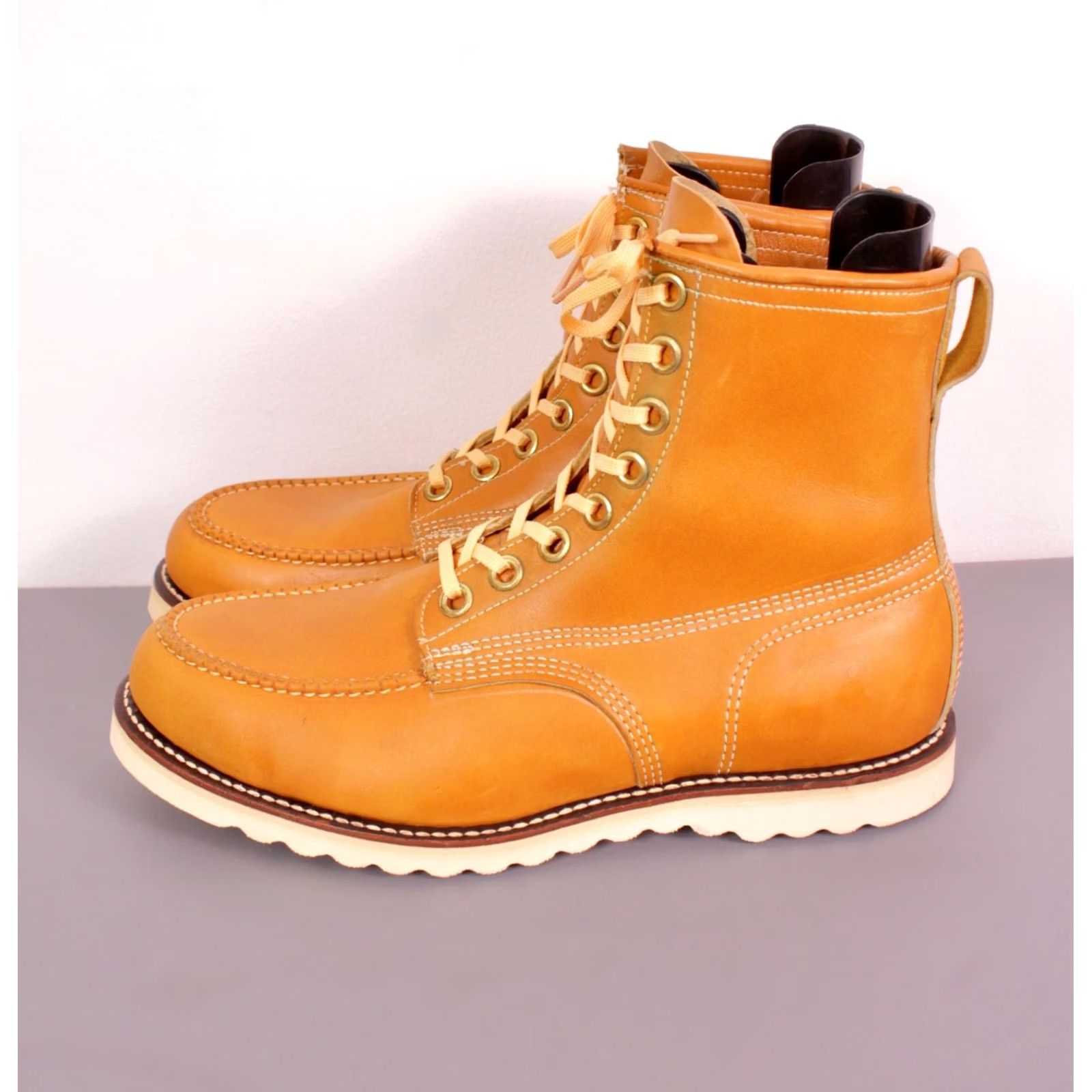 Vintage VINTAGE 70s Tan Hunting / Hiking Boots Sz 9.5 E Leather Crepe Sole Mens Size US 10 / EU 43 - 3 Thumbnail