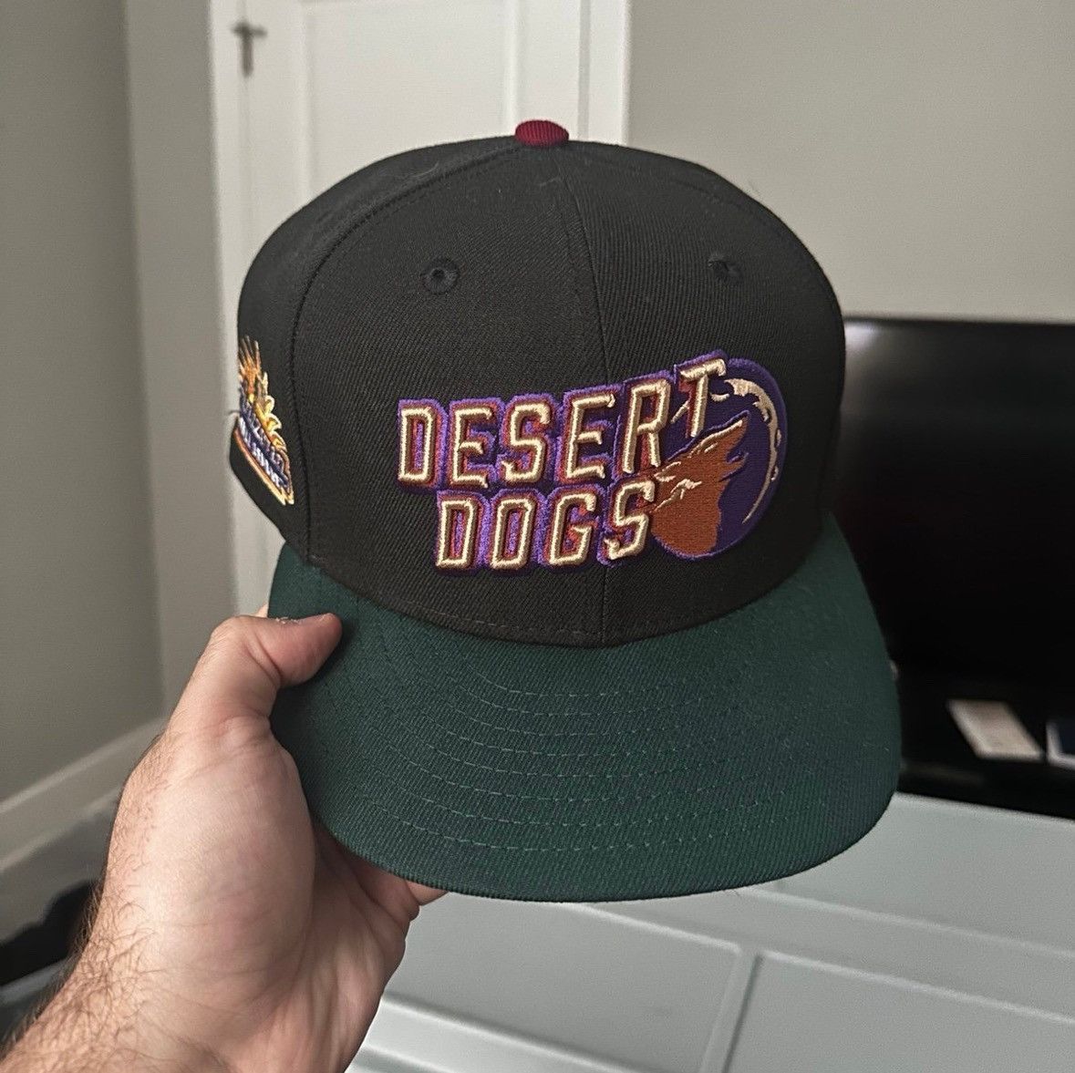 New Era New Era Fitted Hat Desert Dogs 7 3/8 Size 38 - 3 Thumbnail