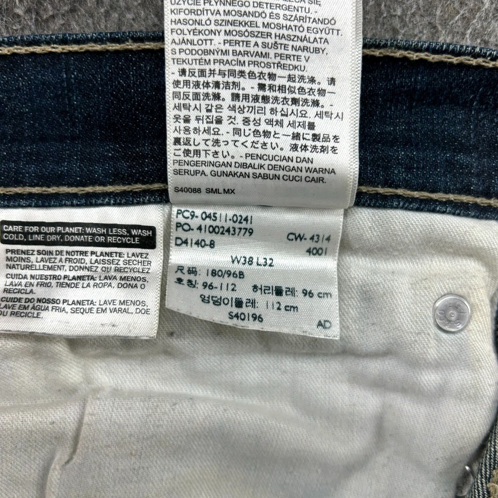 Levi's Levi's 511 Jeans Slim Stretch Denim Cotton 38x32 Blue Dark Wash Men Regular Size US 38 / EU 54 - 4 Thumbnail