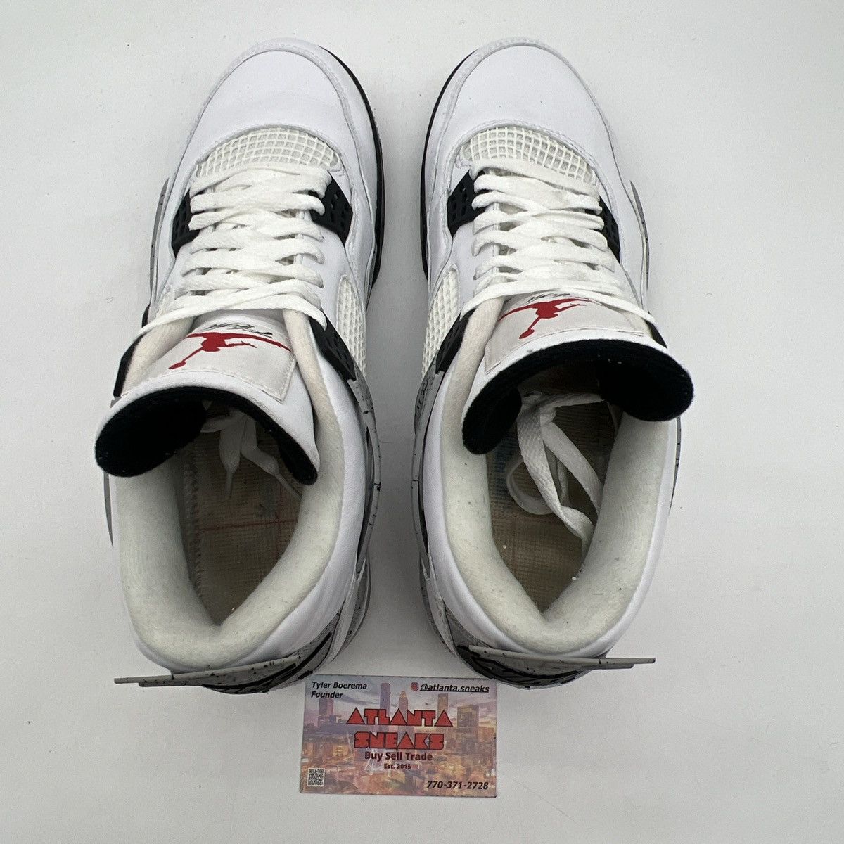 Jordan Brand Air Jordan 4 white cement Size US 11 / EU 44 - 6 Thumbnail