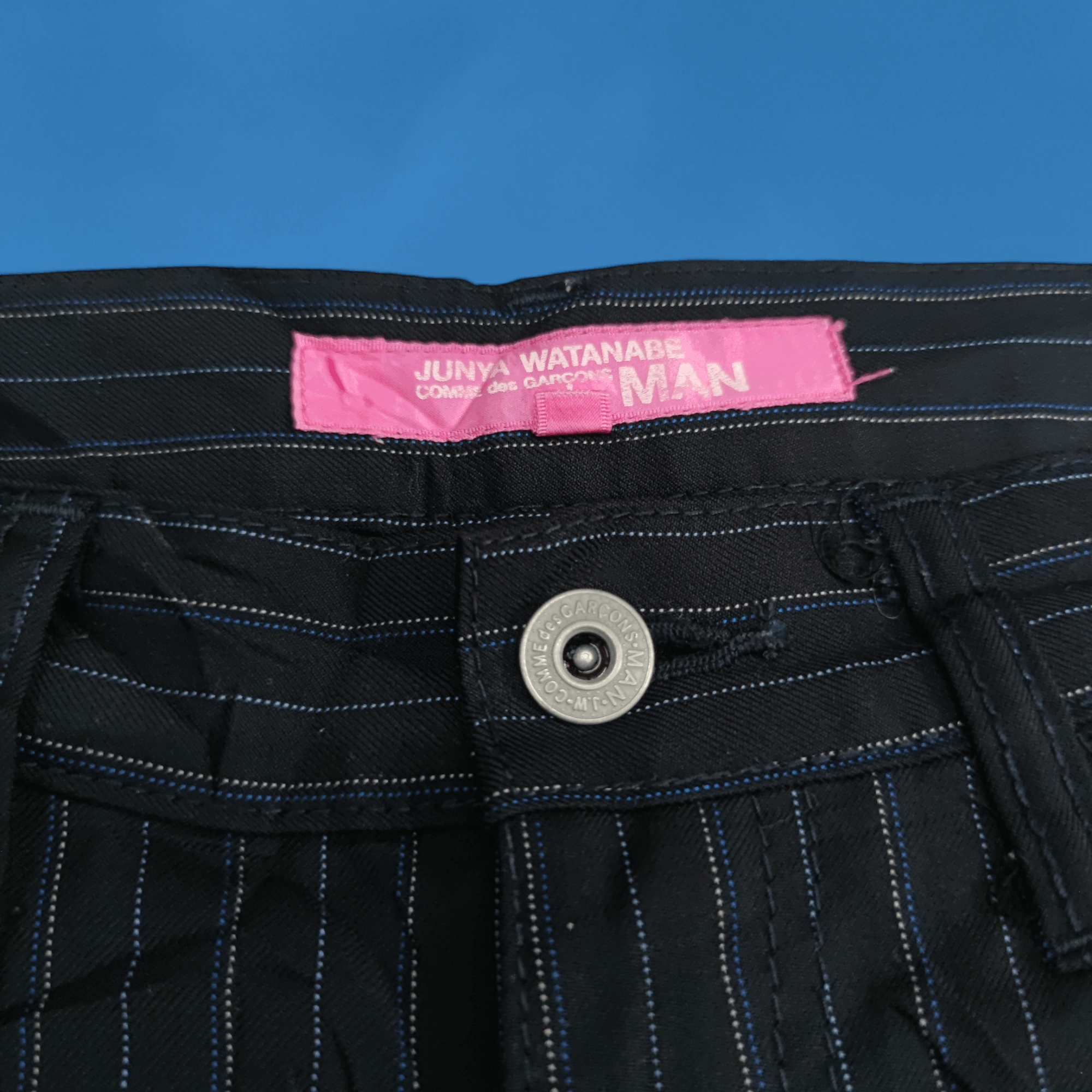 Comme des Garcons × Junya Watanabe 💥LAST DROP💥 AD2005 Vertical Stripe Cropped Pants Wool Size US 30 / EU 46 - 4 Thumbnail
