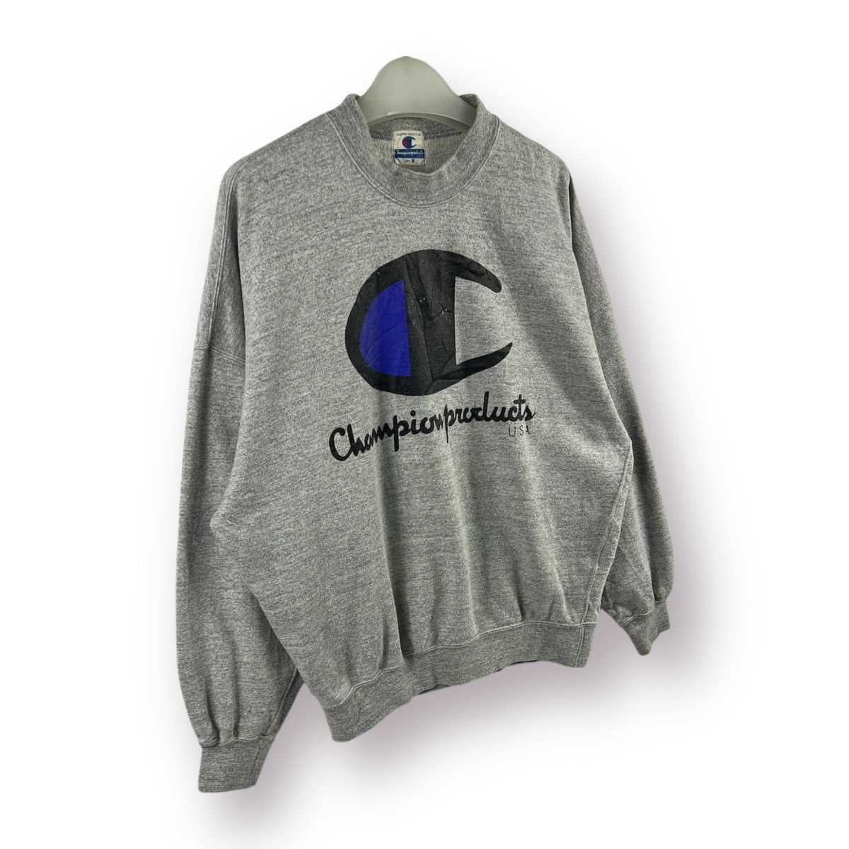 Champion 🔥 VINTAGE 90's CHAMPION HYPE BIG LOGO SWEARSHIRT Size US M / EU 48-50 / 2 - 3 Thumbnail