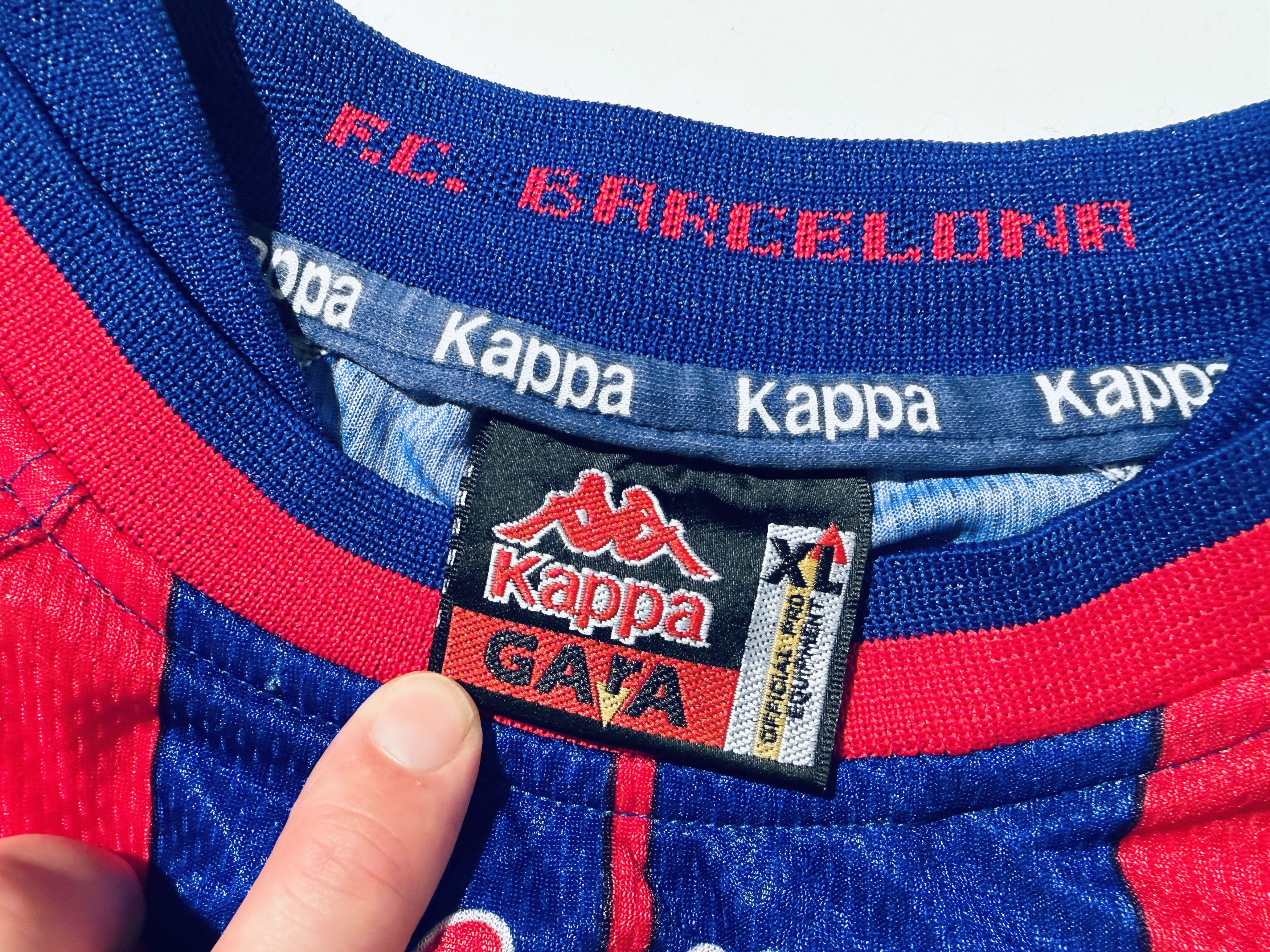 Kappa Barcelona Home Shirt 1997 - 1998 Kappa 97/98 Size US XL / EU 56 / 4 - 9 Thumbnail