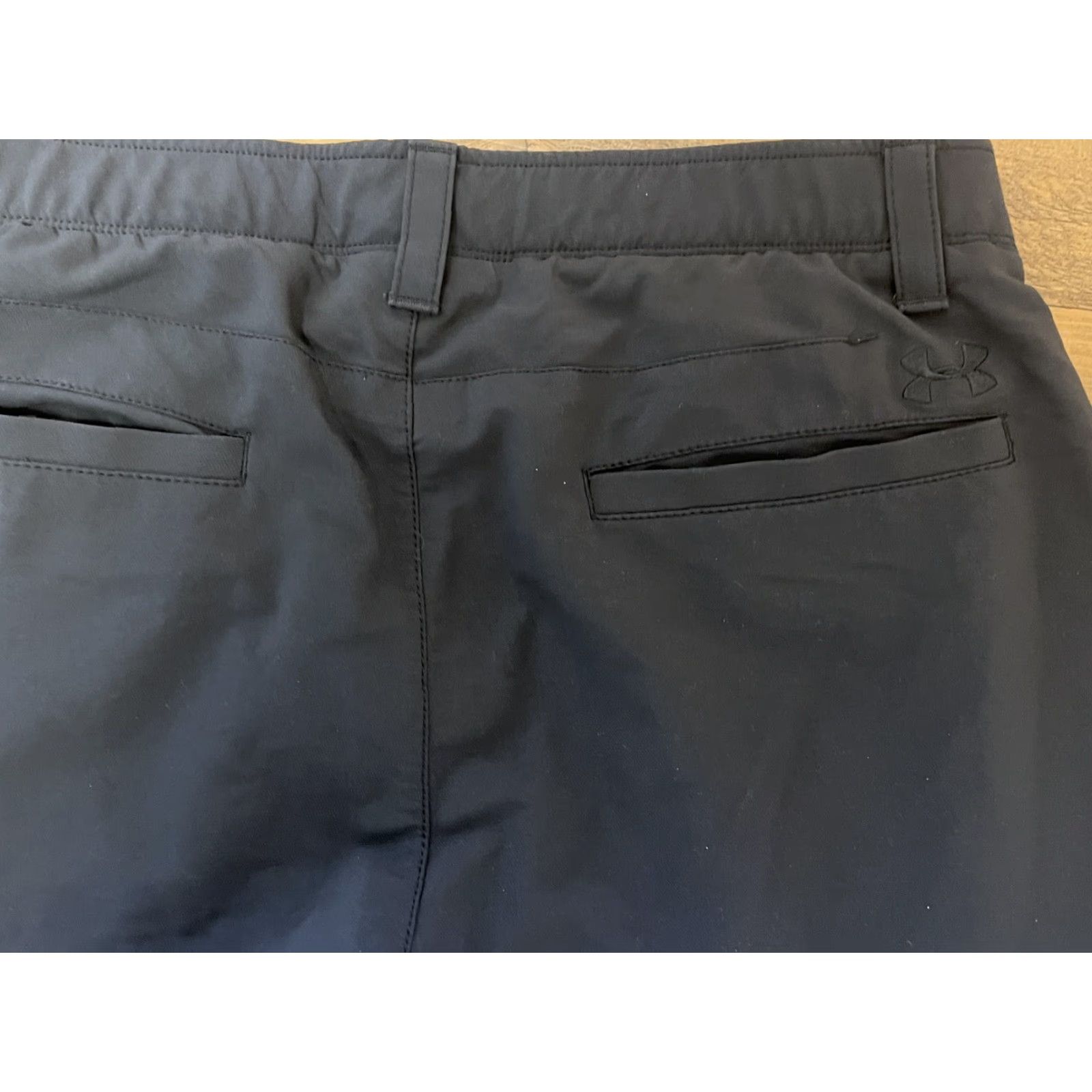 Under Armour Under Armour Pants Men 34 x 32 Gray Flat Front Golf Chino Loose Straight Pockets Comfort Stretch Size US 34 / EU 50 - 3 Thumbnail