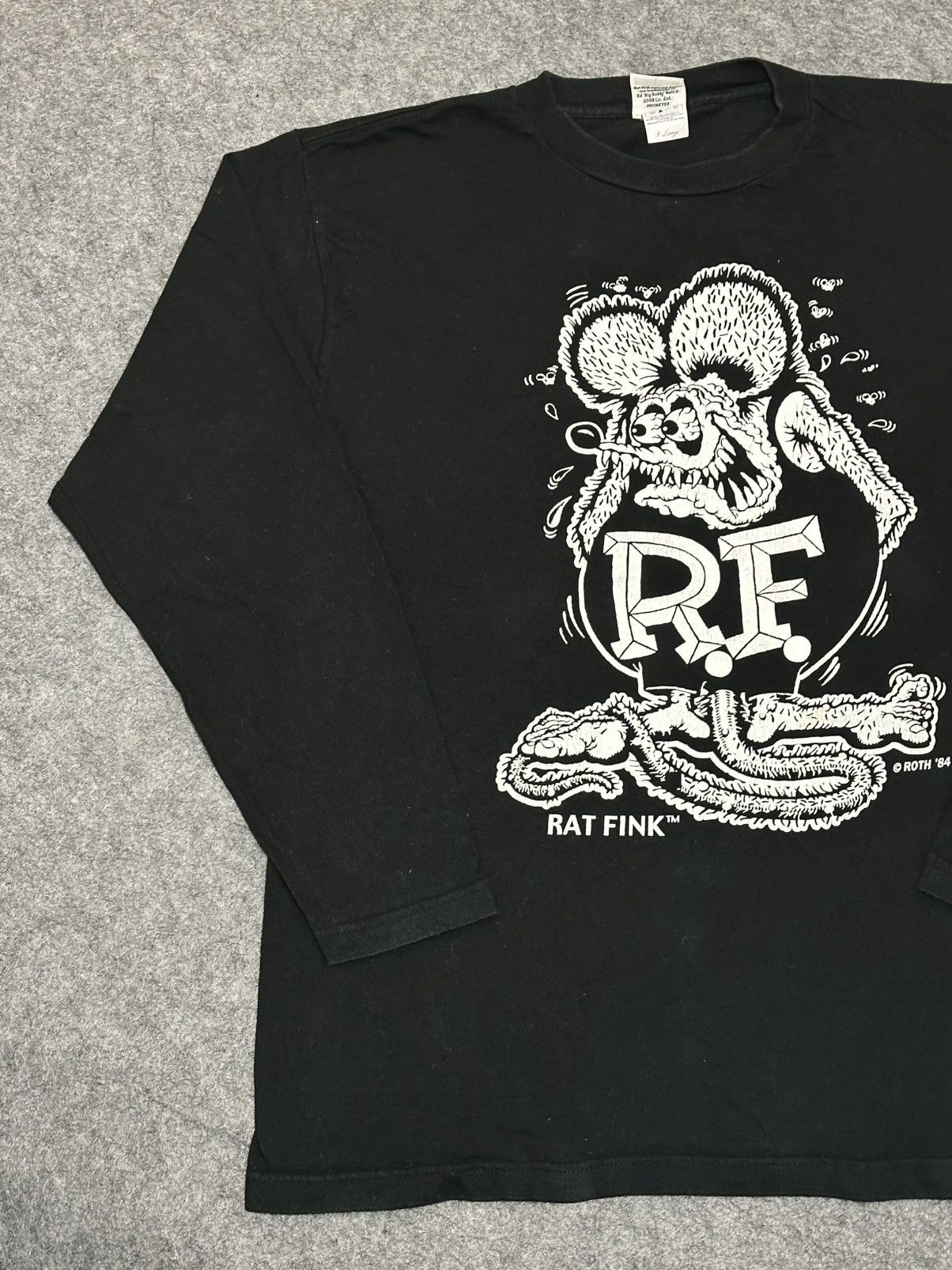 Other Rat Fink Ed Roth T-shirt with a white graphic print. Size US XL / EU 56 / 4 - 7 Thumbnail
