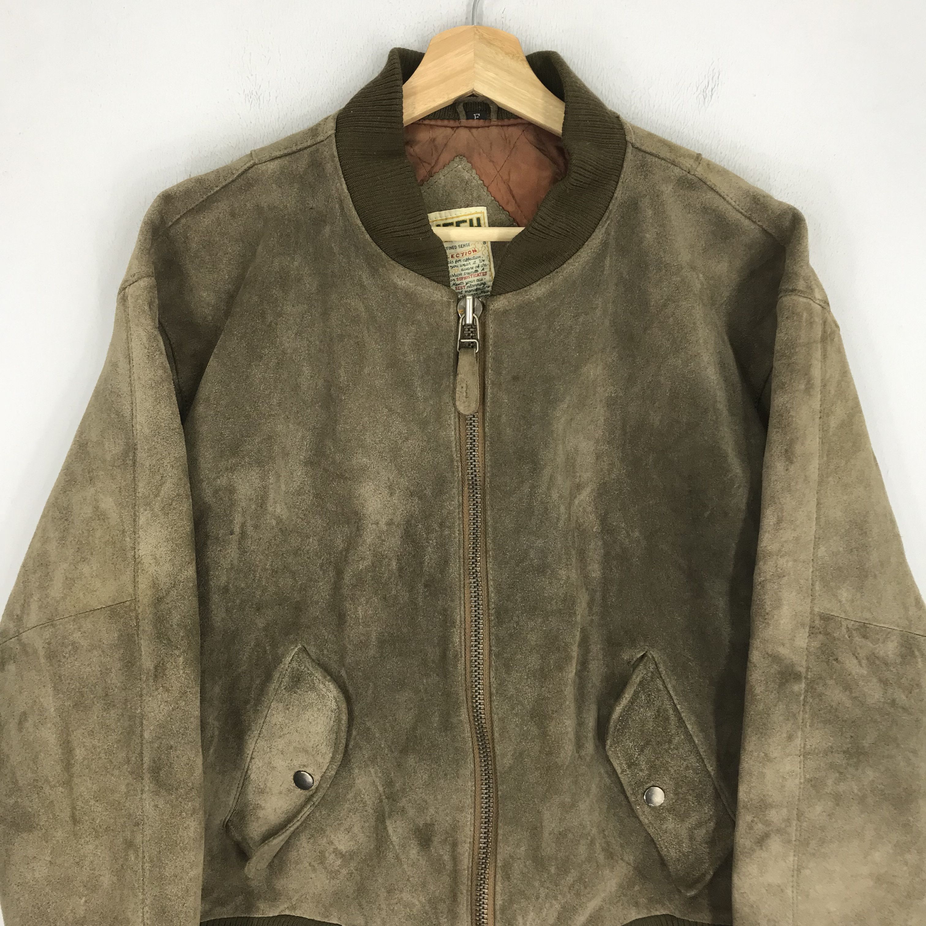 Vintage Vintage 90's Lisch Workwear Pure Leather Jacket Work Outfits Size US M / EU 48-50 / 2 - 3 Thumbnail