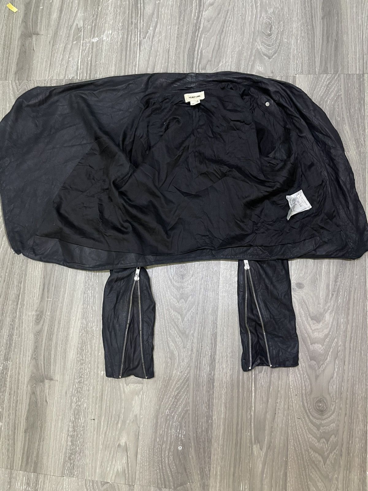 Helmut Lang Helmut Lang Draped Front Asymmetri-cal Lambskin Leather Size S / US 4 / IT 40 - 23 Thumbnail