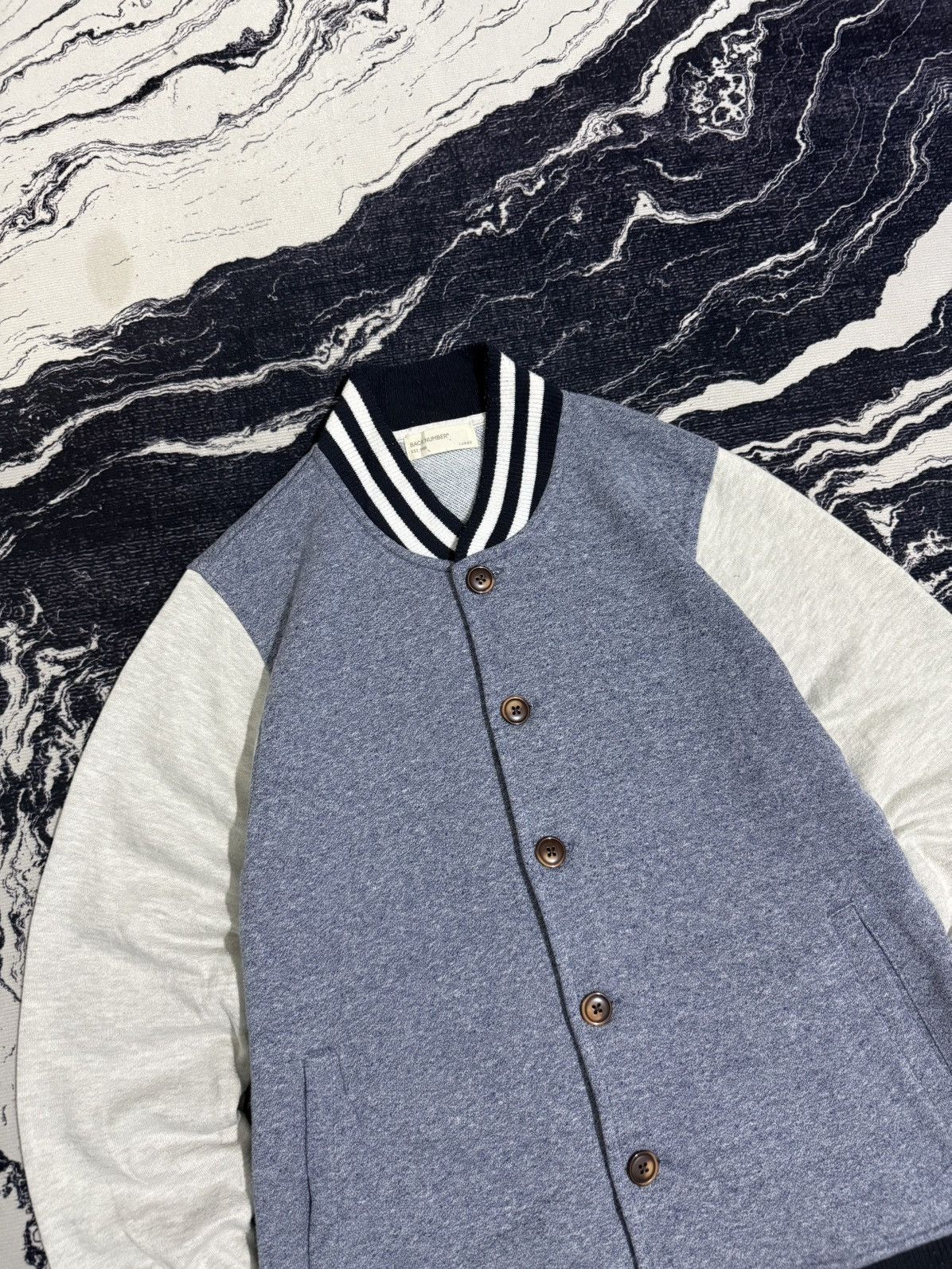 Japanese Brand Back number varsity jacket Size US M / EU 48-50 / 2 - 2 Thumbnail