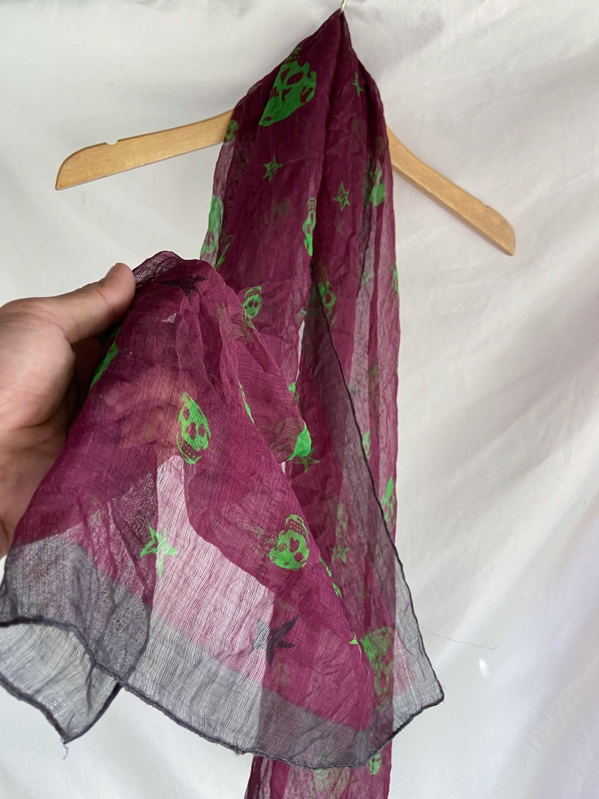 Japanese Brand UKNOWN BRAND SKULL SCARF Size ONE SIZE - 4 Thumbnail