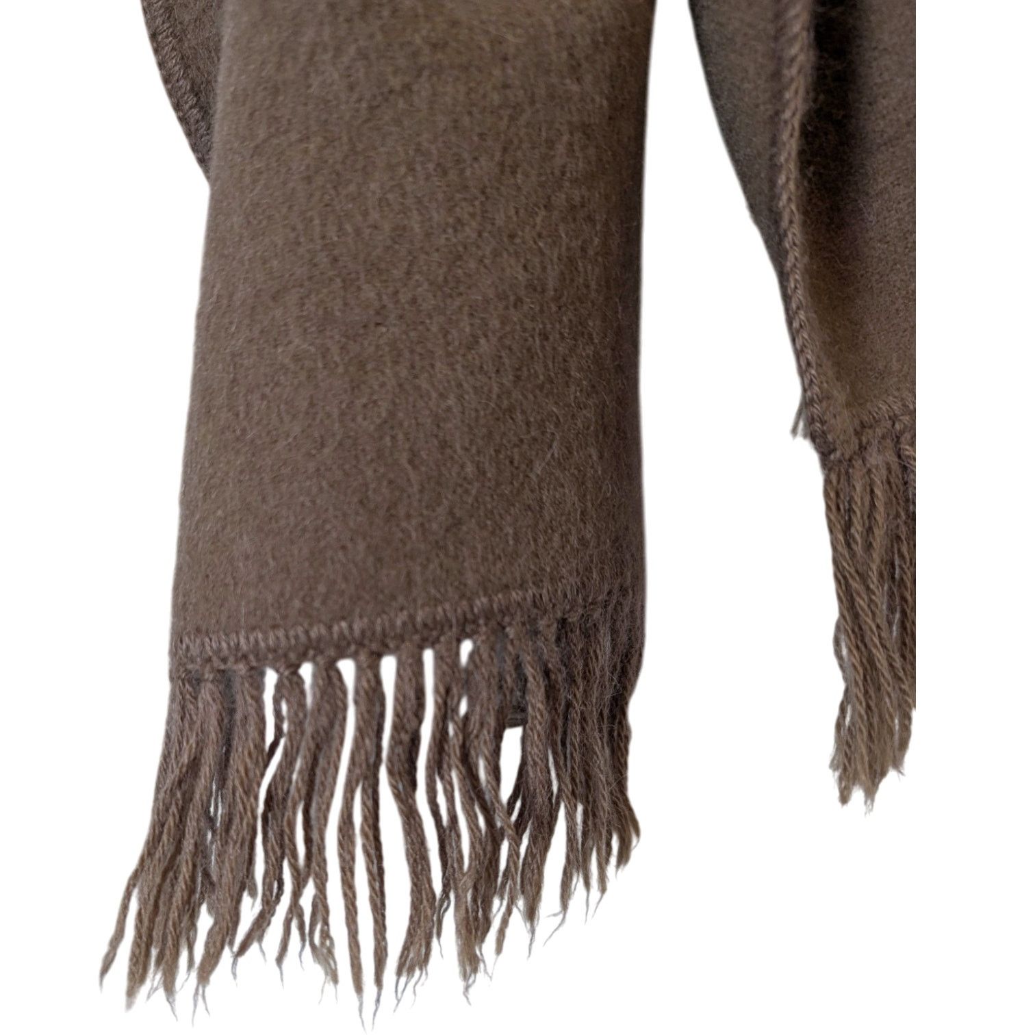 Other Inca's Inc Caramel Brown Wool Fringe Scarf Size ONE SIZE - 2 Thumbnail