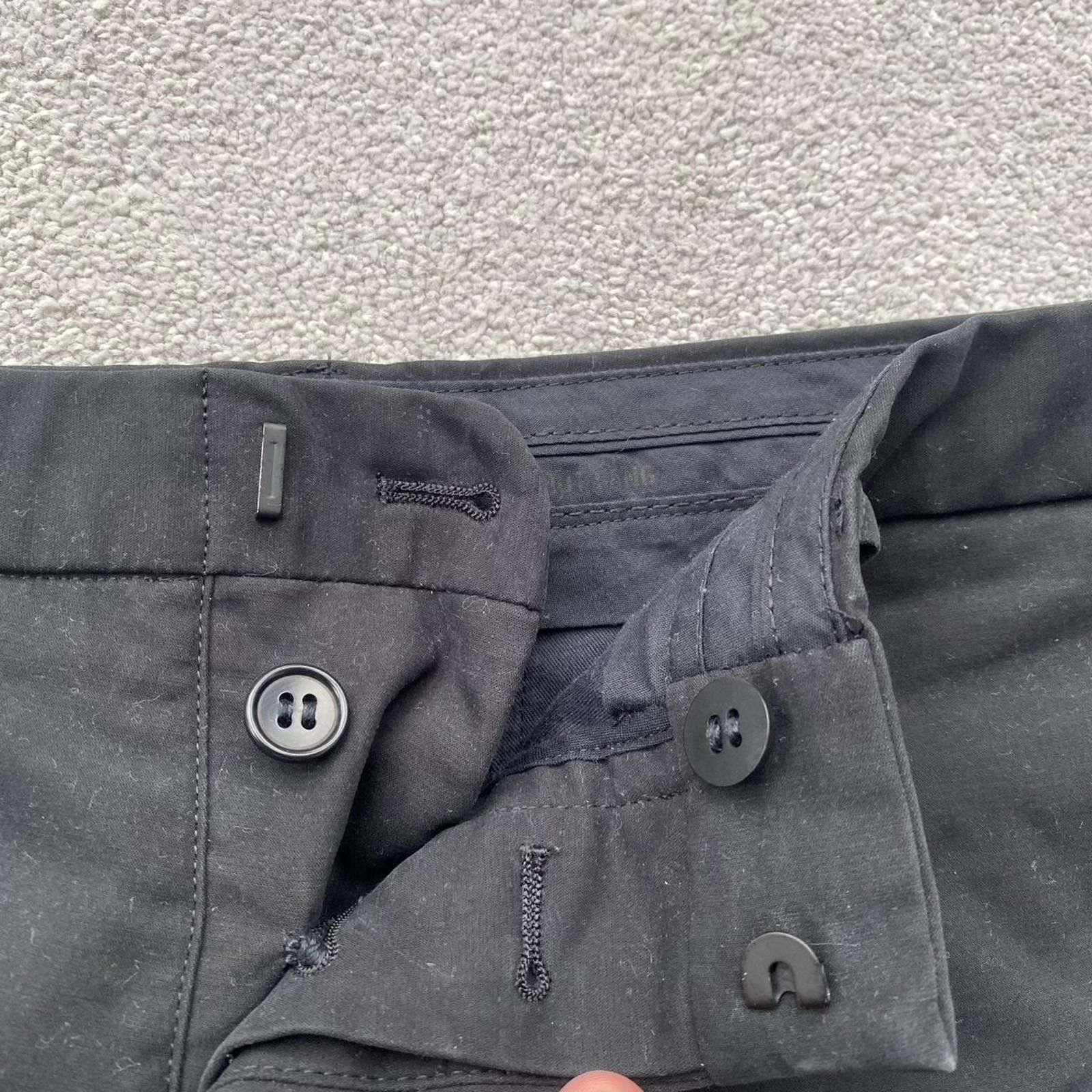 Helmut Lang Helmut Lang Black Chino Trousers Size US 31 - 4 Thumbnail