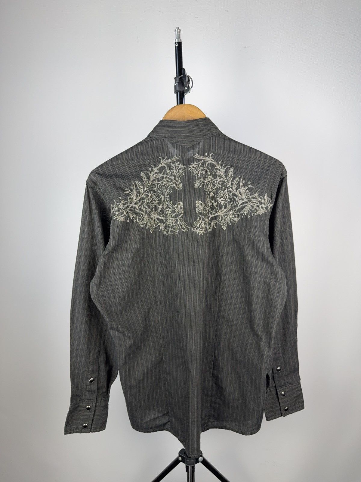 Vintage Stars & Stripes Western Cowboy USA Style Black Embroidery Size US M / EU 48-50 / 2 - 6 Thumbnail