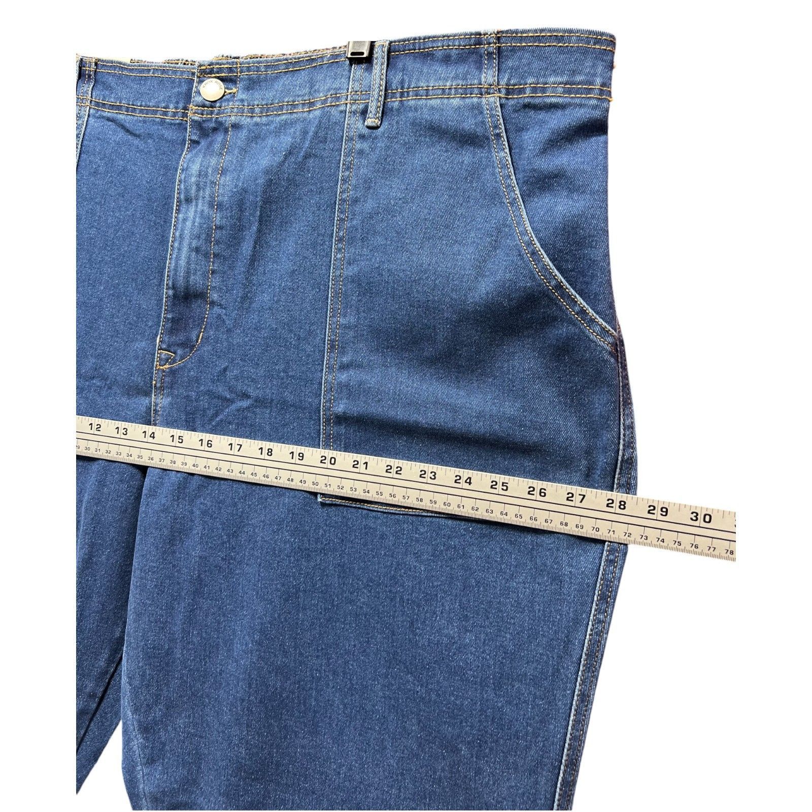 Other Knox Rose- Women's High-Rise Jeans Elastic Waistband Relaxed Size 34" / US 12 / IT 48 - 4 Thumbnail
