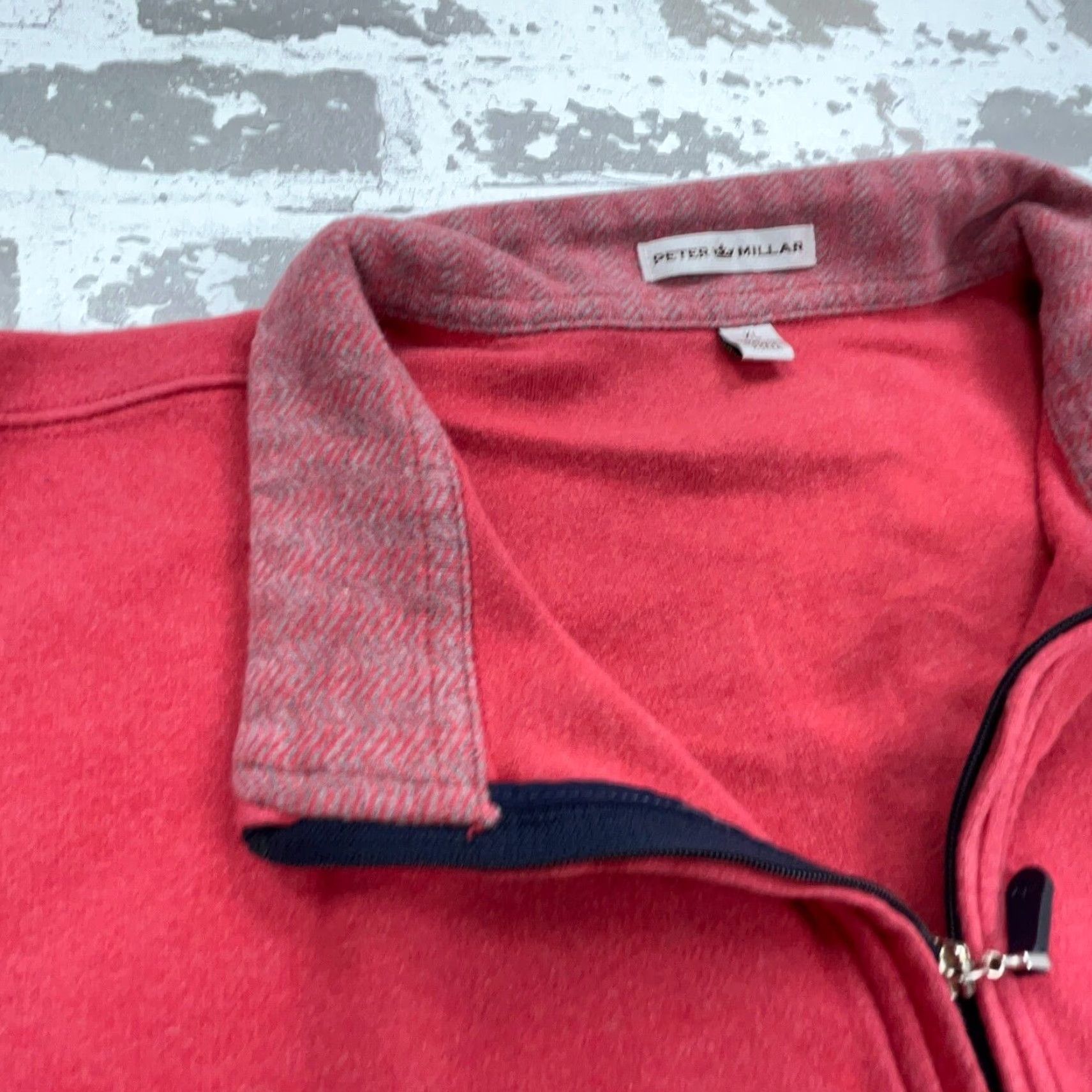 Peter Millar Peter Millar Sweater Men XL Pink Pullover Quarter Zip Golf Sweatshirt Knit soft Size US XL / EU 56 / 4 - 4 Thumbnail