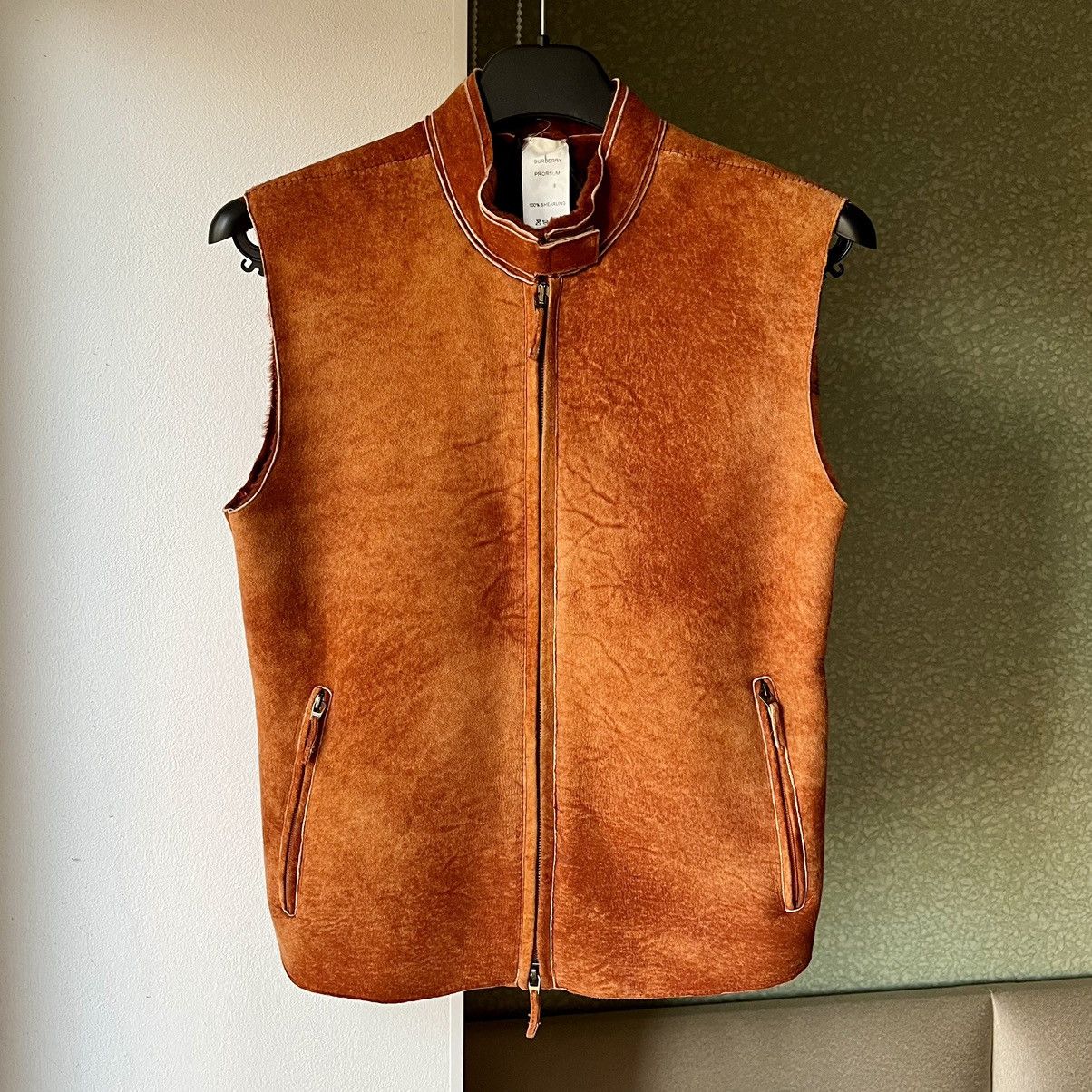 Burberry × Burberry Prorsum Roberto Menichetti AW99 Shearling Vest Size S / US 4 / IT 40 - 1 Thumbnail