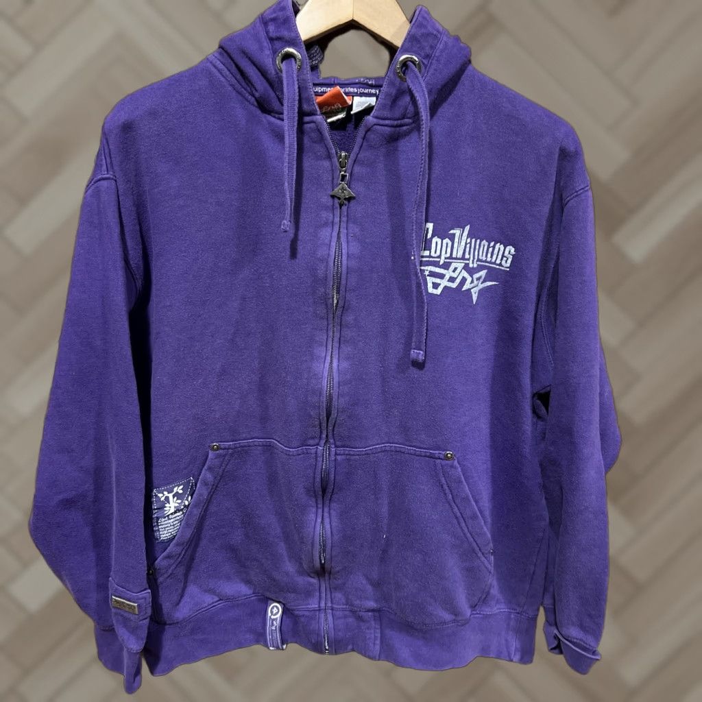 Equipment LRG Top Purple Zip Up Hoodie Mens Large Villians Devil Graphic Crew Neck Comics - 100% cotton Size US L / EU 52-54 / 3 - 1 Thumbnail