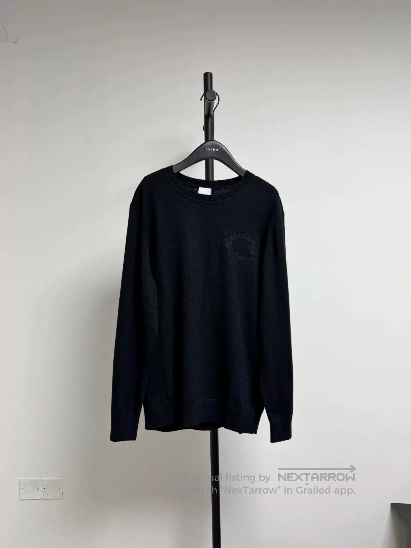 Burberry Burberry Black Wool Sweater XL. Size US XL / EU 56 / 4 - 1 Thumbnail
