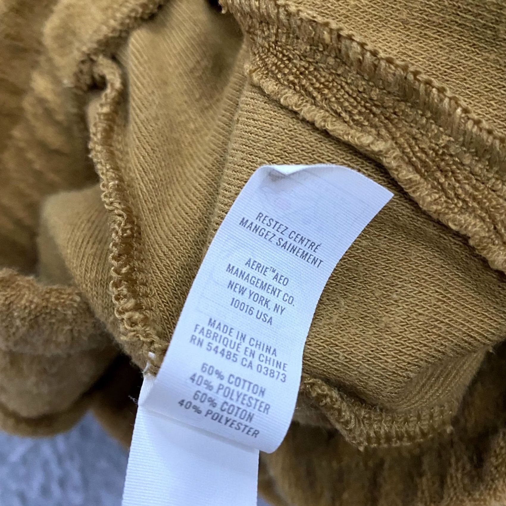 Vintage Offline by Aerie Womens XS Wide Leg Brown Terry Towel Pull On Size 26" / US 2 / IT 38 - 3 Thumbnail