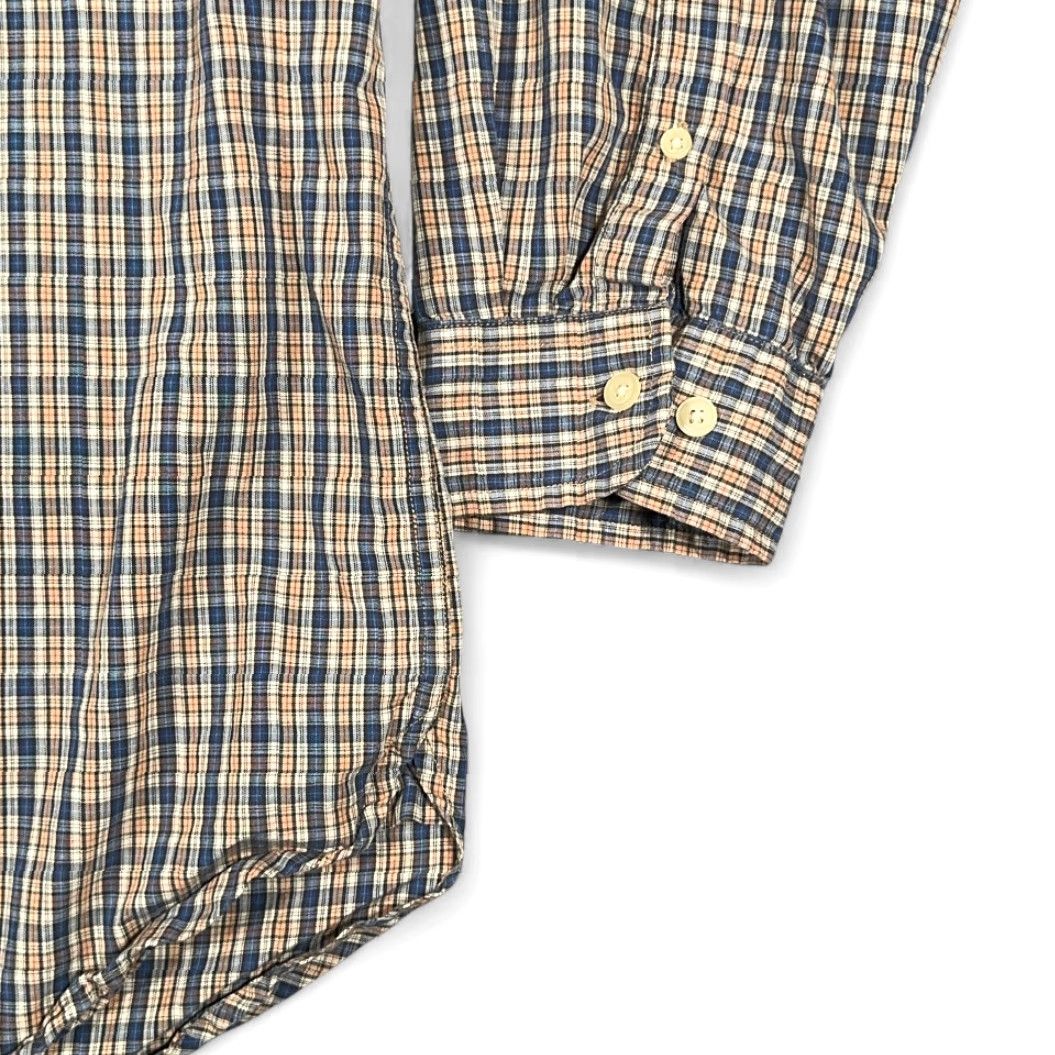Gap VINTAGE Gap Shirt Adult EXTRA LARGE Blue Orange Plaid Button-Down Preppy 90s Mens XL Blue Plaid Button-Up Shirt Size US XL / EU 56 / 4 - 6 Thumbnail