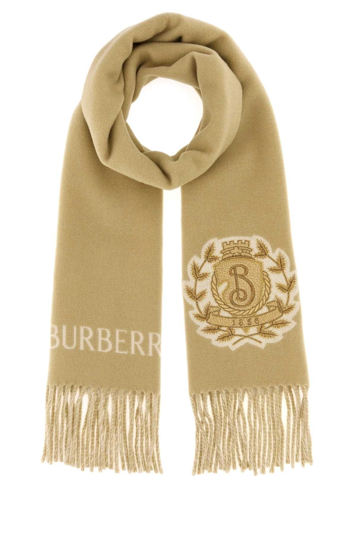 Burberry Beige Cashmere Scarf Size ONE SIZE - 1 Thumbnail