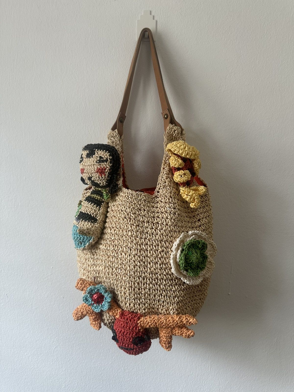 Tsumori Chisato Tsumori Chisato Basket Knit Motif With Drawsting Tote Bag Size ONE SIZE - 1 Thumbnail