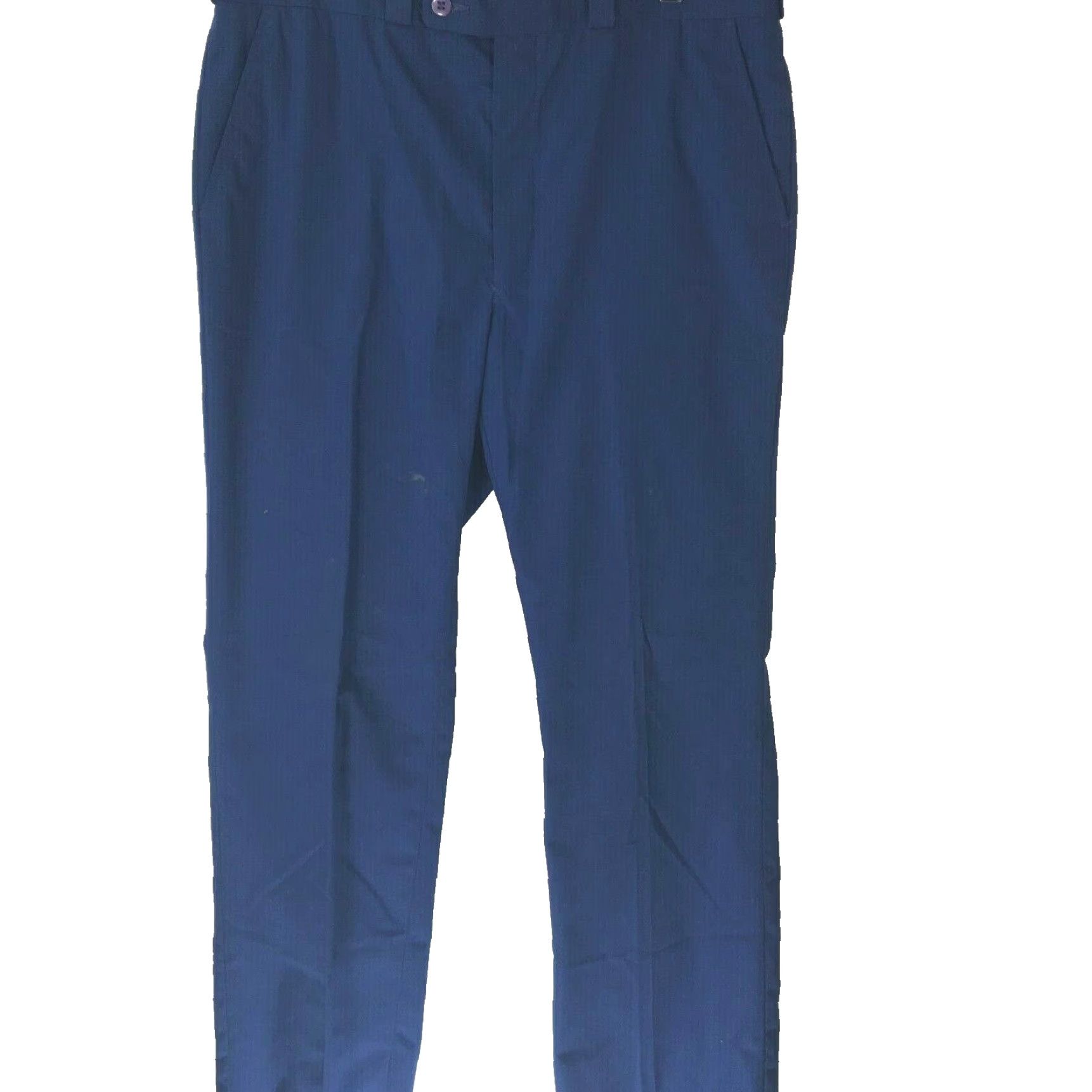 Kenneth Cole KENNETH COLE New York Sportswear Exchange Mens Slim Dress Pants Blue 36x33 Regular Waist 38 Flat Front Zip Belt Loops Straight Leg Pants Size US 36 / EU 52 - 2 Thumbnail