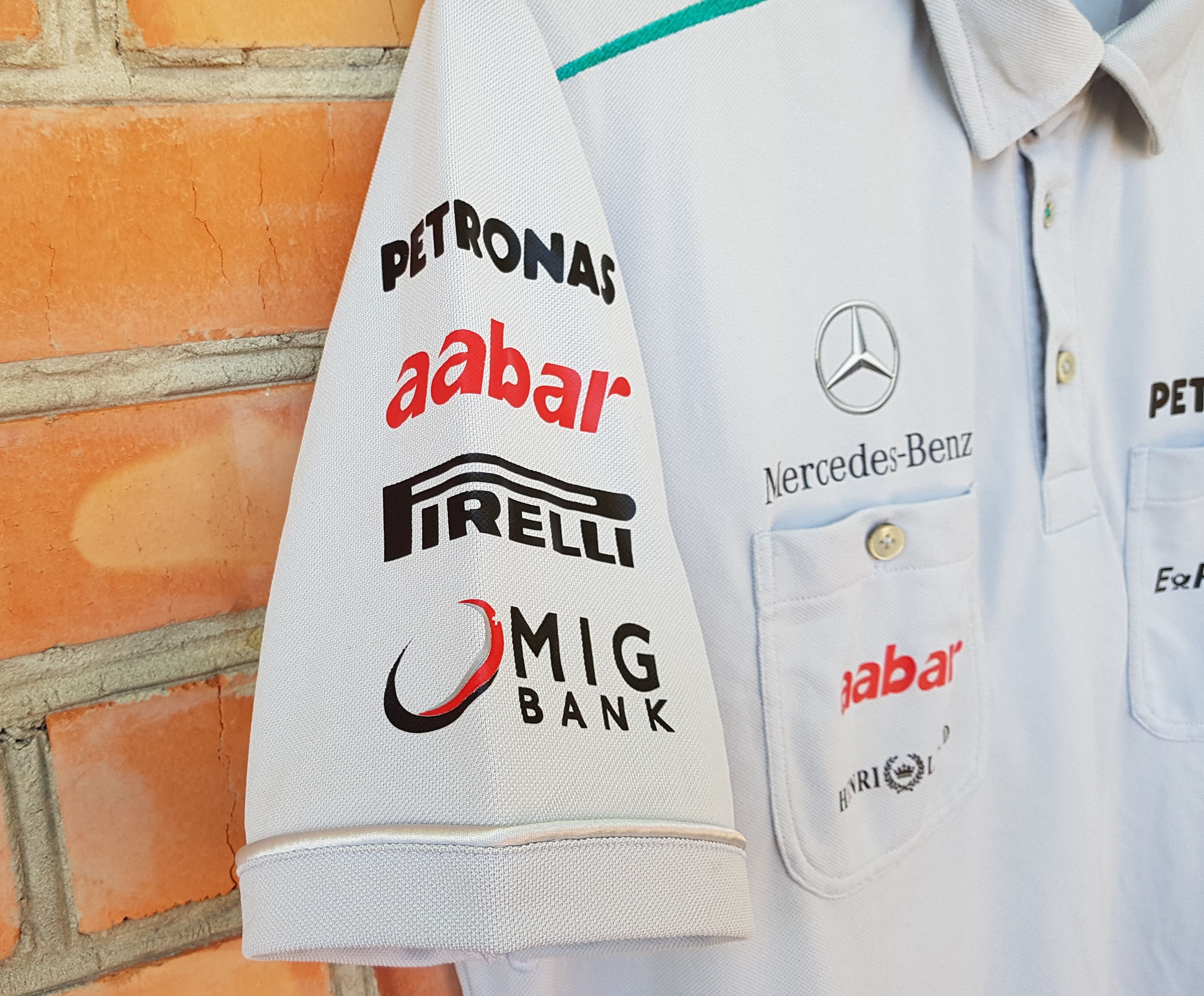 Henri Lloyd Mercedes GP Formula One Petronas Henri LLoyd Polo F1 Size US L / EU 52-54 / 3 - 4 Thumbnail