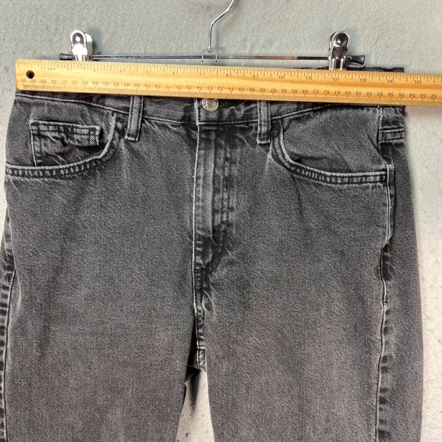 Mango Mango Womens Size 6 High-Rise Black Denim Jeans Straight Leg 5-Pocket Cotton Blend Jeans Womens Manufactured Mango Jeans Black XS-Size 6? Size 28" / US 6 / IT 42 - 6 Thumbnail