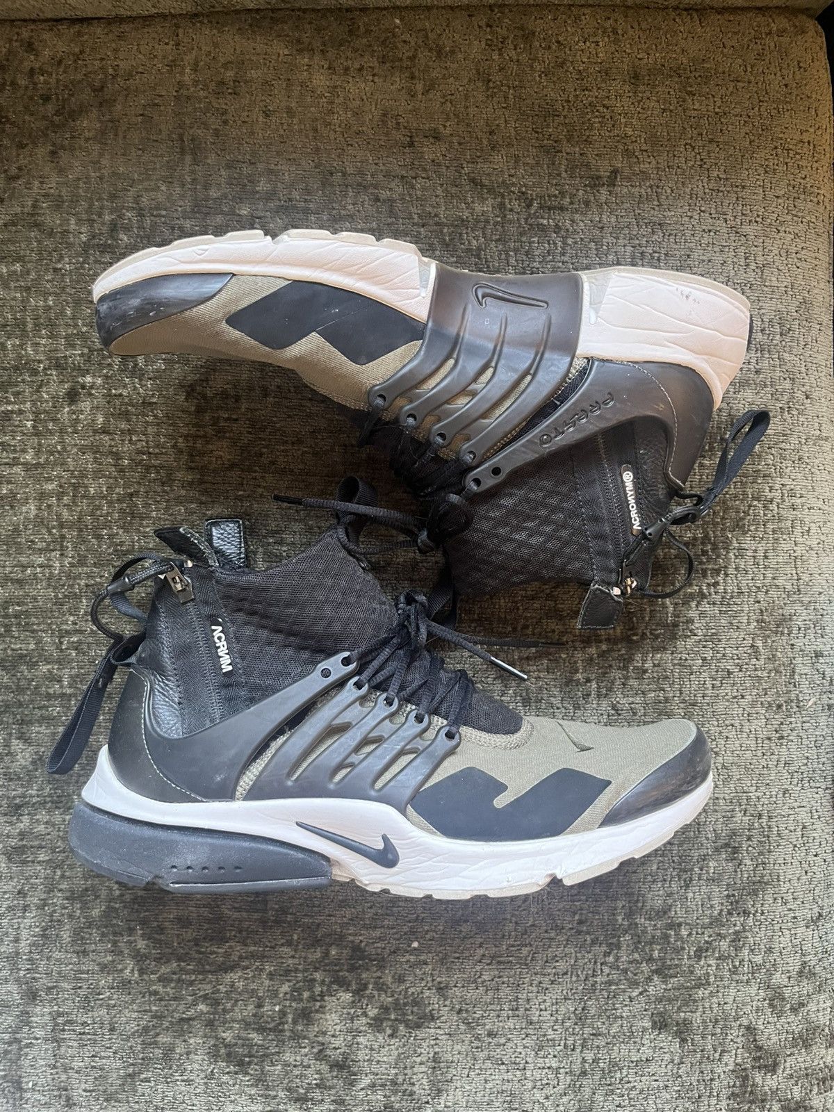 Acronym × Nike NikeLab x Acronym Air Presto Mid ‘Olive’ Size US 11 / EU 44 - 1 Thumbnail